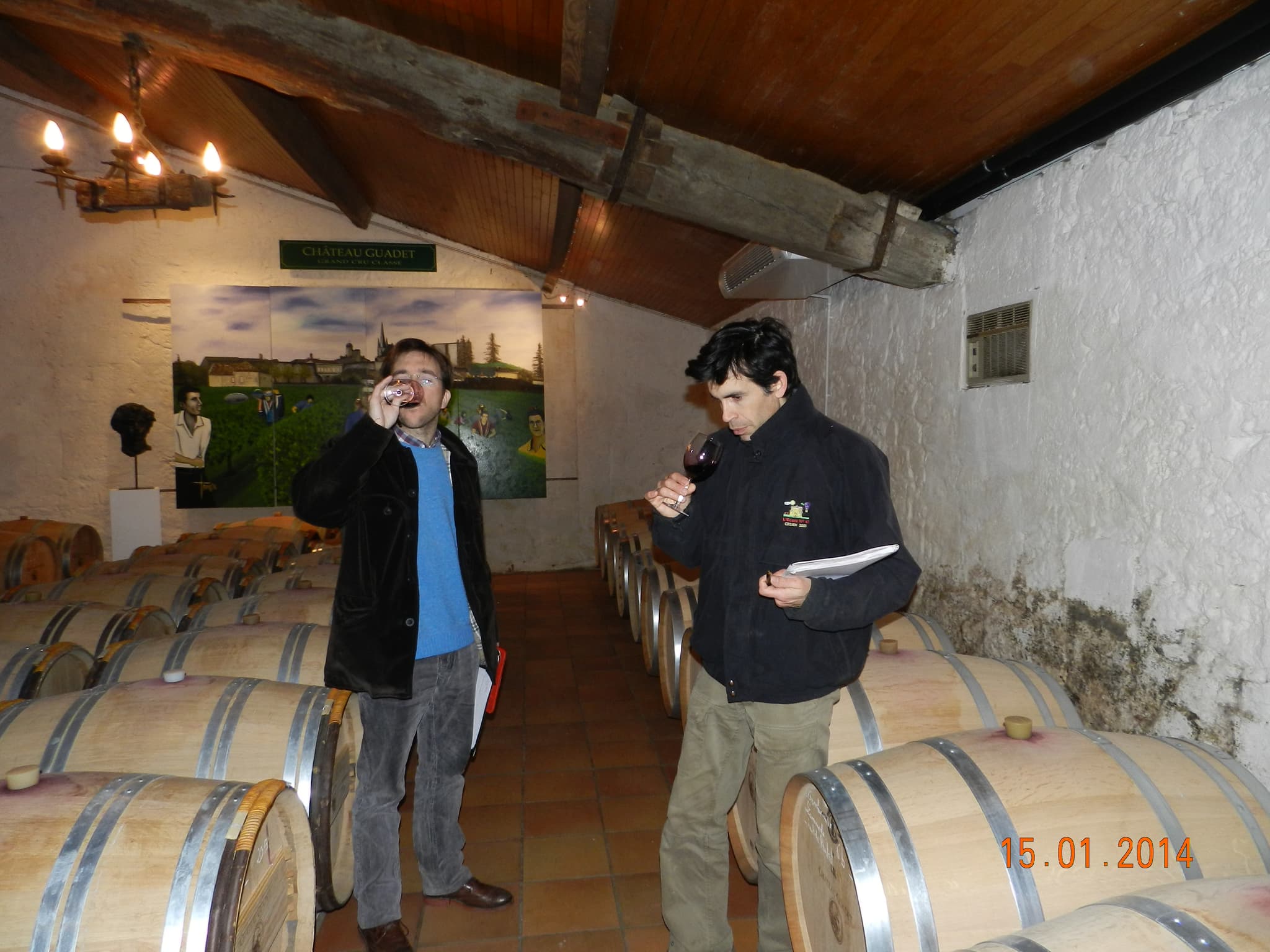 Dégustation au chais