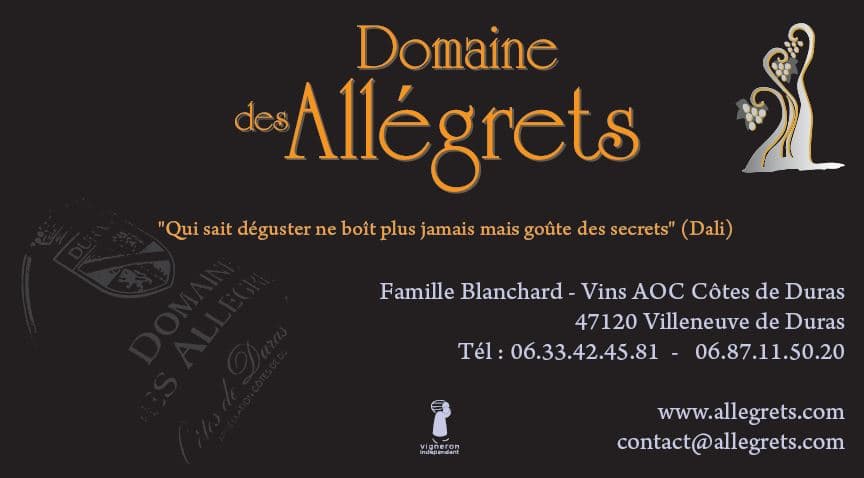 Domaine Allégrets Blanchard Logo 2014