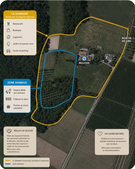 Domaine la Bellevue Esclottes vue aérienne2