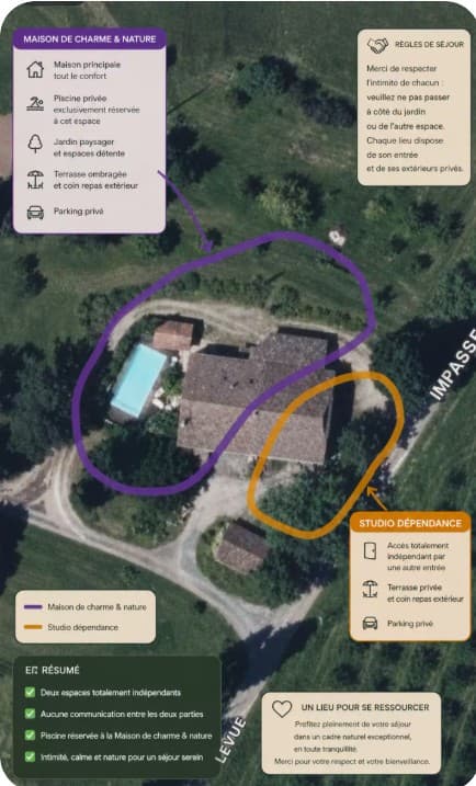 Domaine la Bellevue Esclottes vue aérienne3