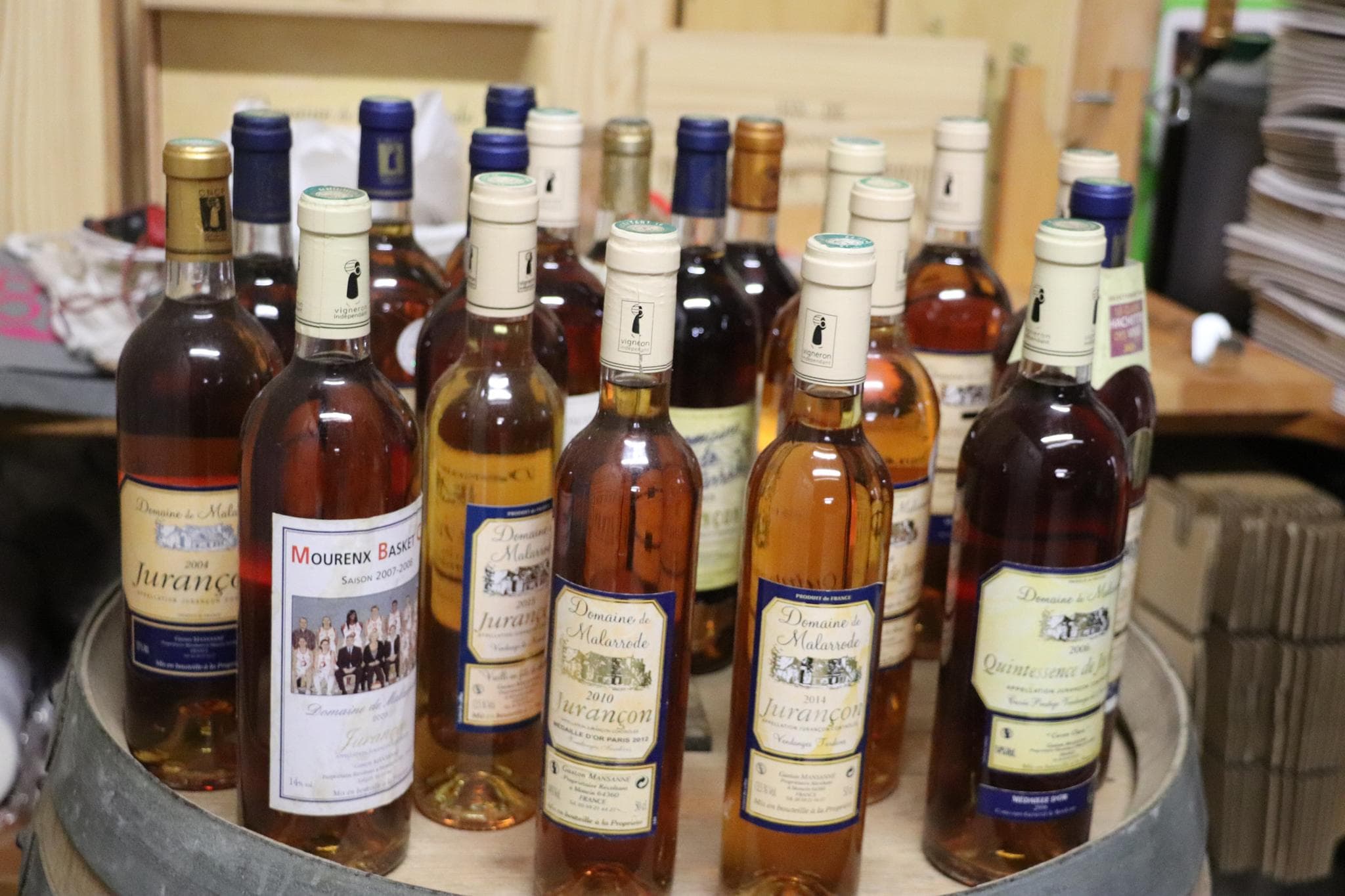 Domaine malarrode monein vin jurancon bouteilles