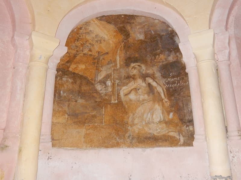Eglise Boulouneix fresque sainte Marie Madeleine