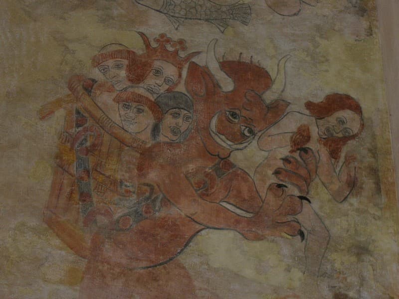 Eglise de Montaner - Fresque