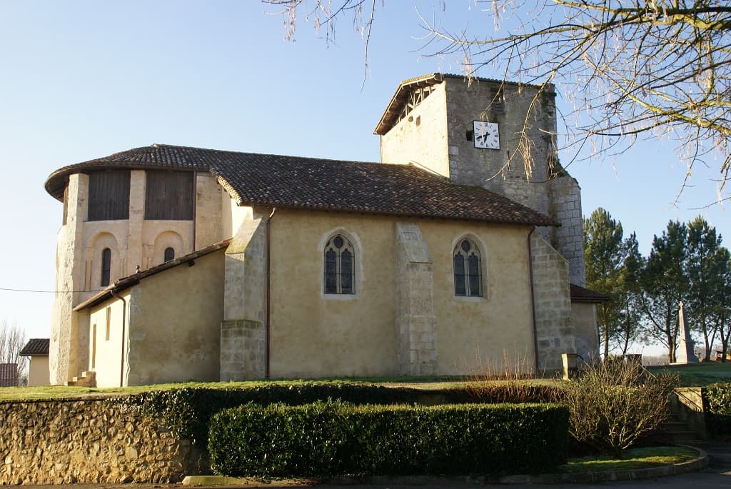 Eglise de Saint-Aubin depuis la mairie