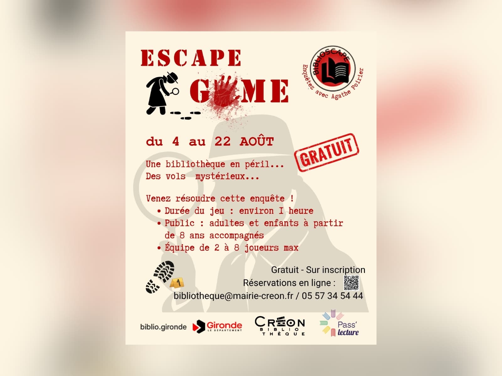BiblioScape, l'escape game ambiance roman policier