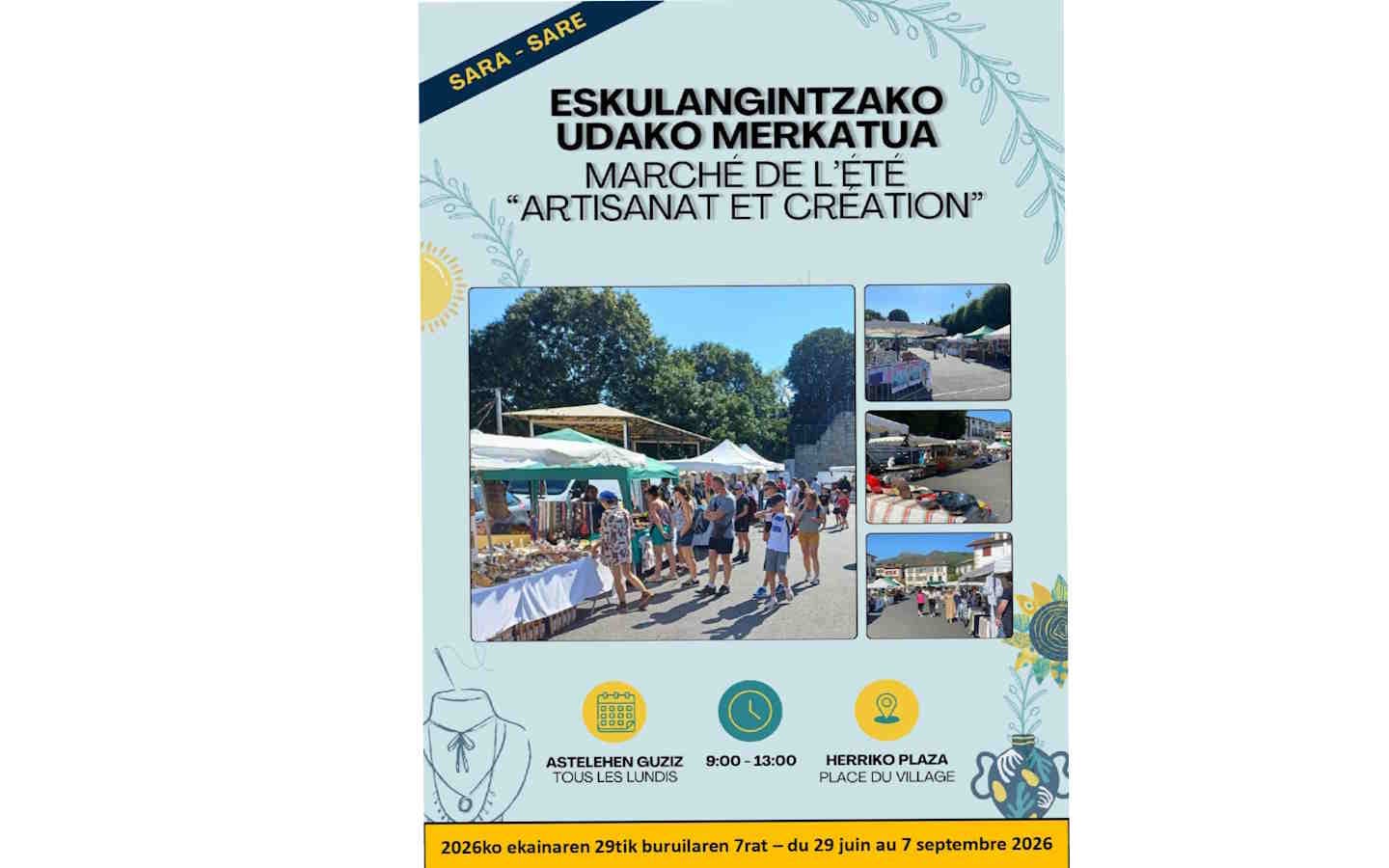 Eskulangintzako udako merkatua