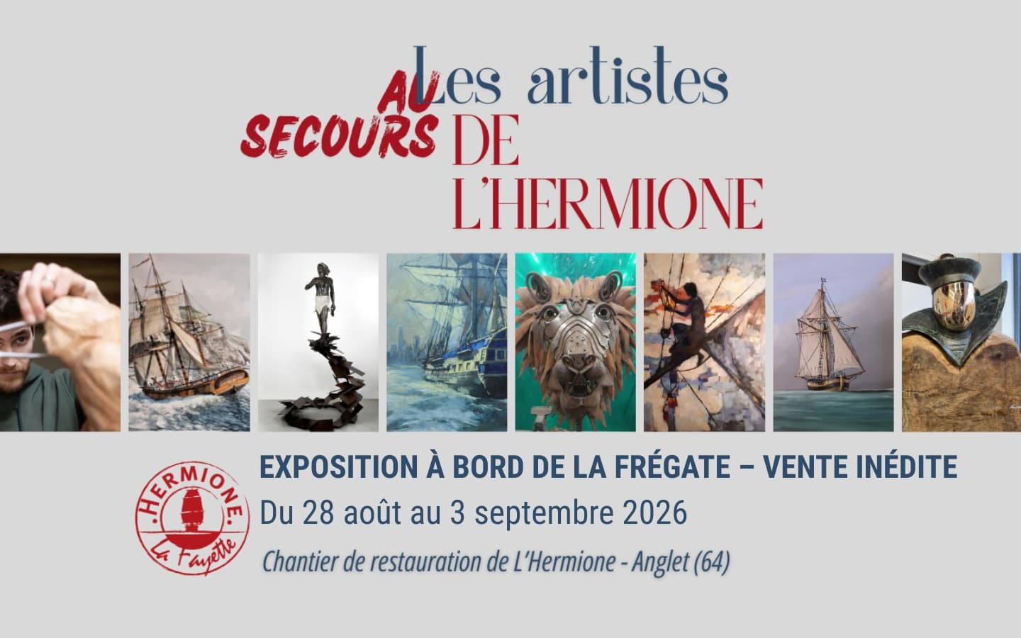 Exposition Les artistes au secours de L’Hermione
