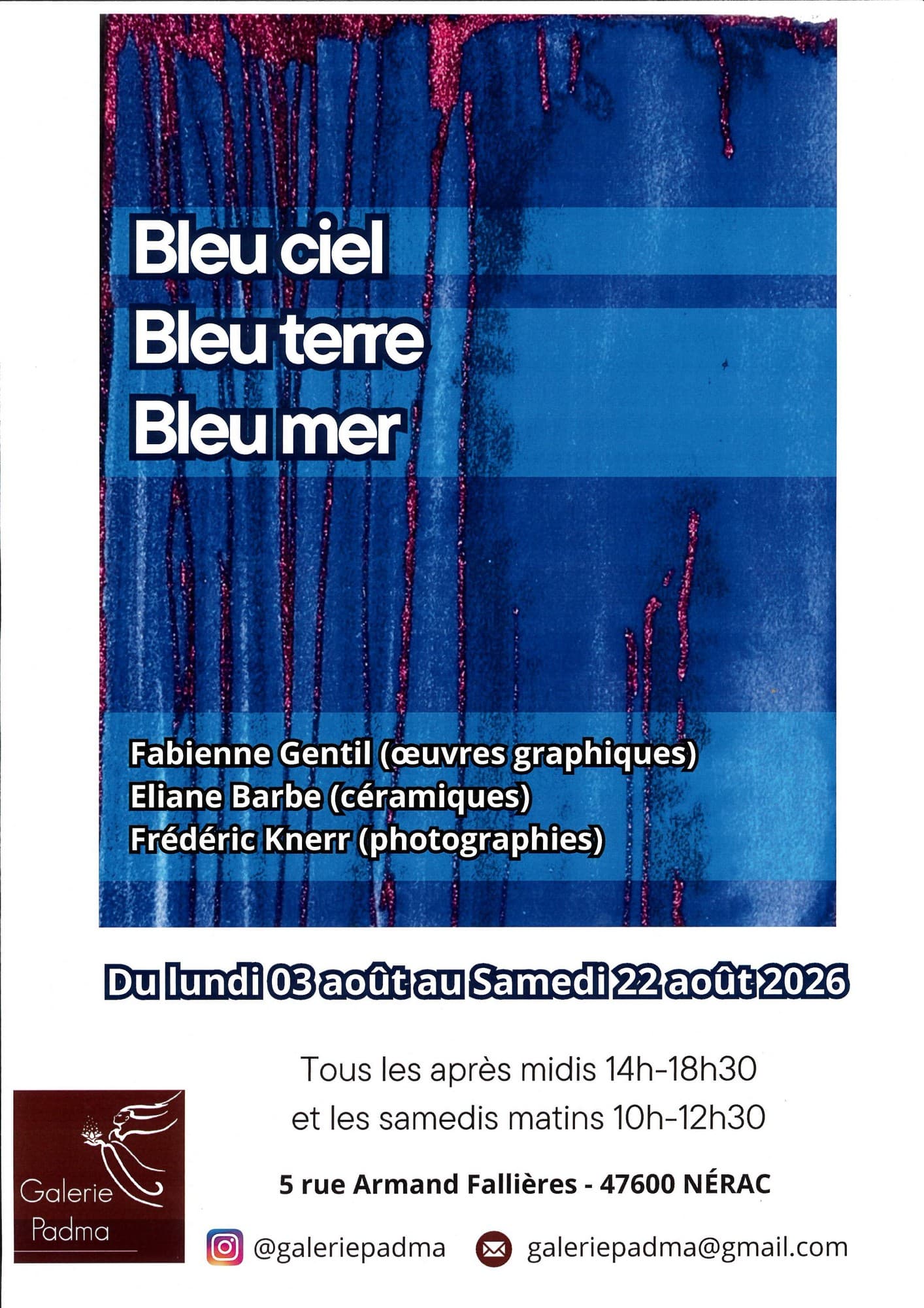 Exposition aout 2026-galerie padma