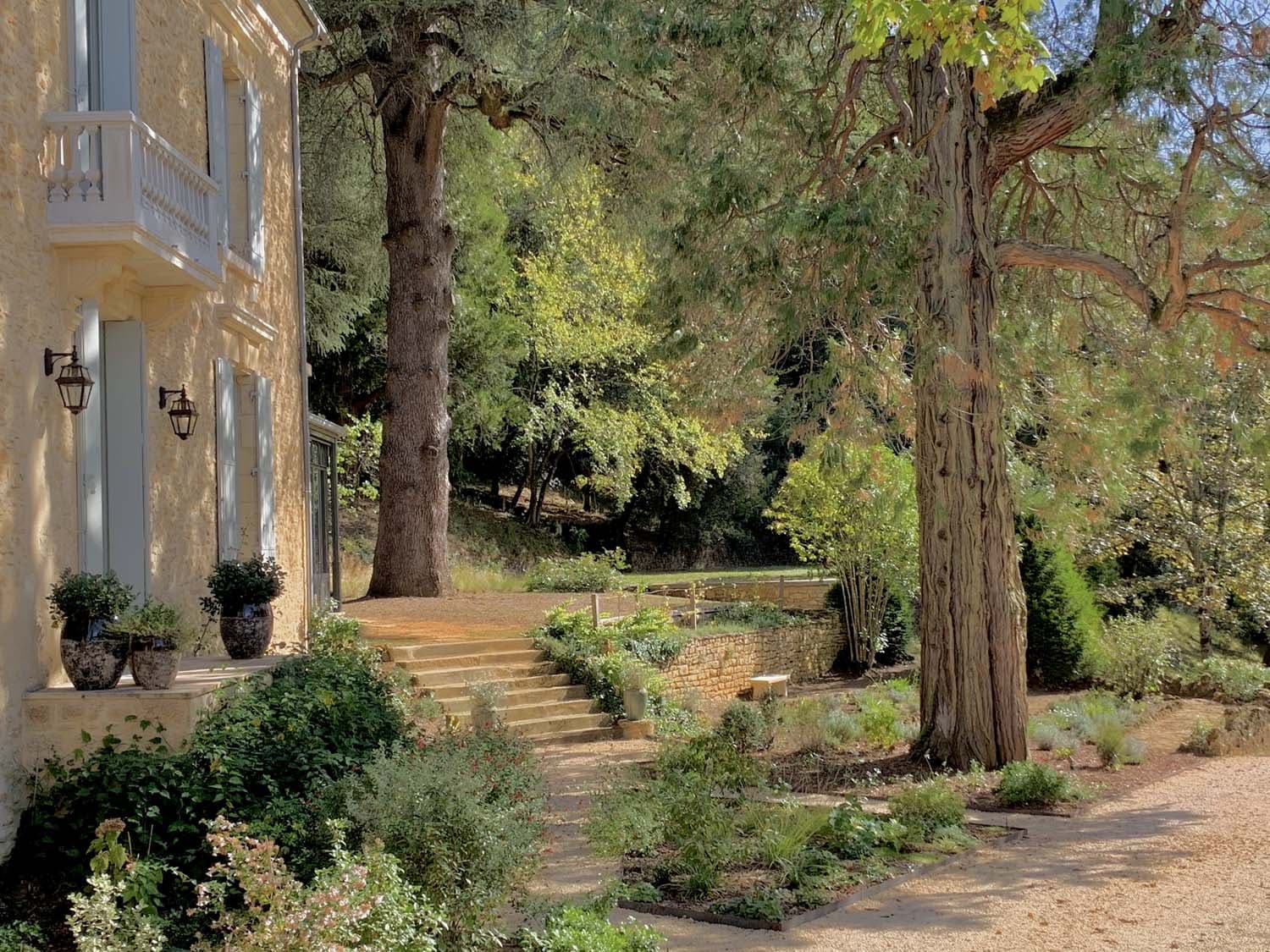 Façade principale et parc - Le Temps Retrouvé Sarlat