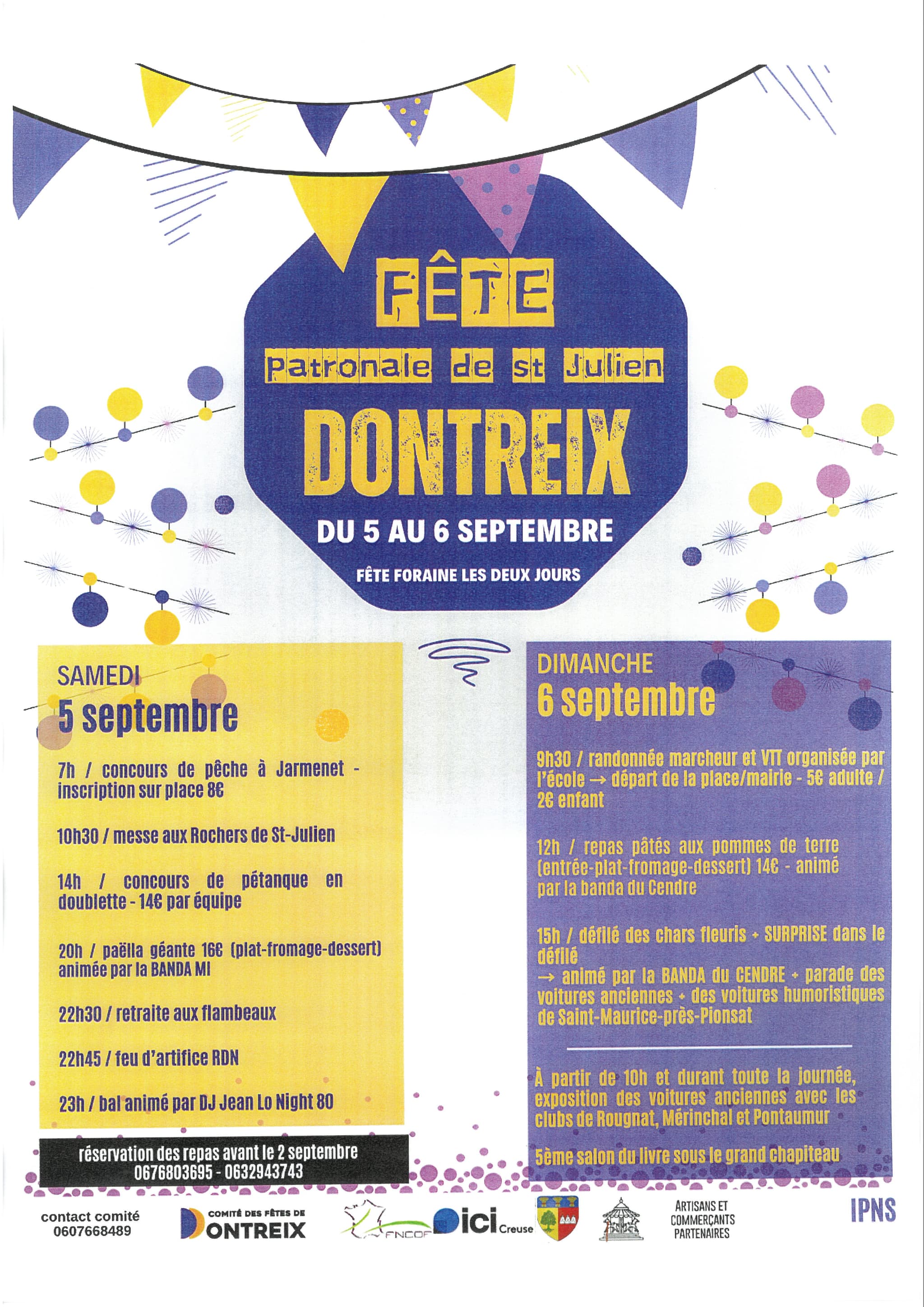 Fête Patronale 5 et 6 sep