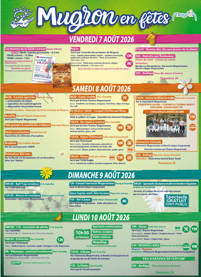 Fêtes de Mugron 7.10 AOUT