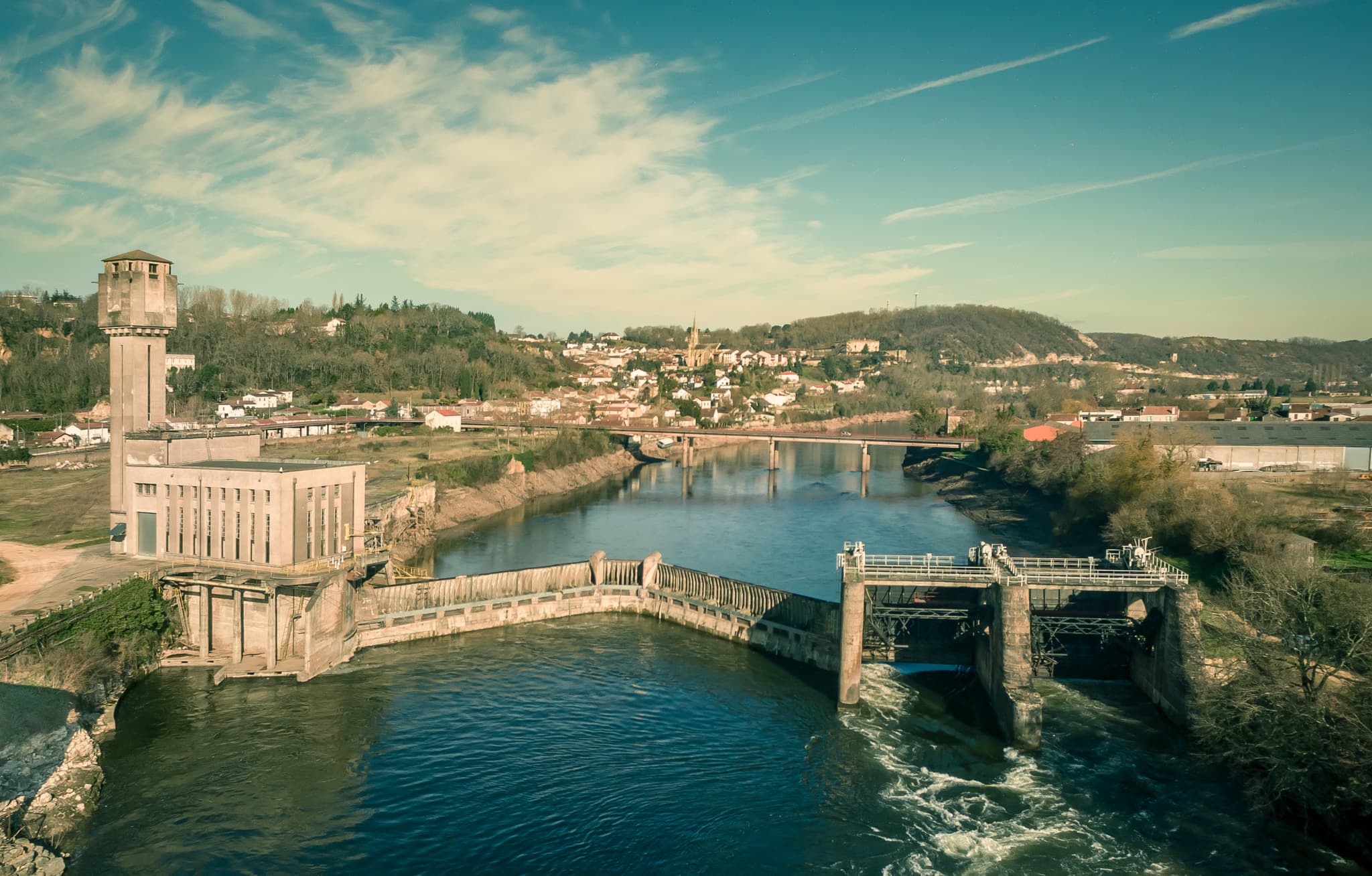 Fumel vue barrage