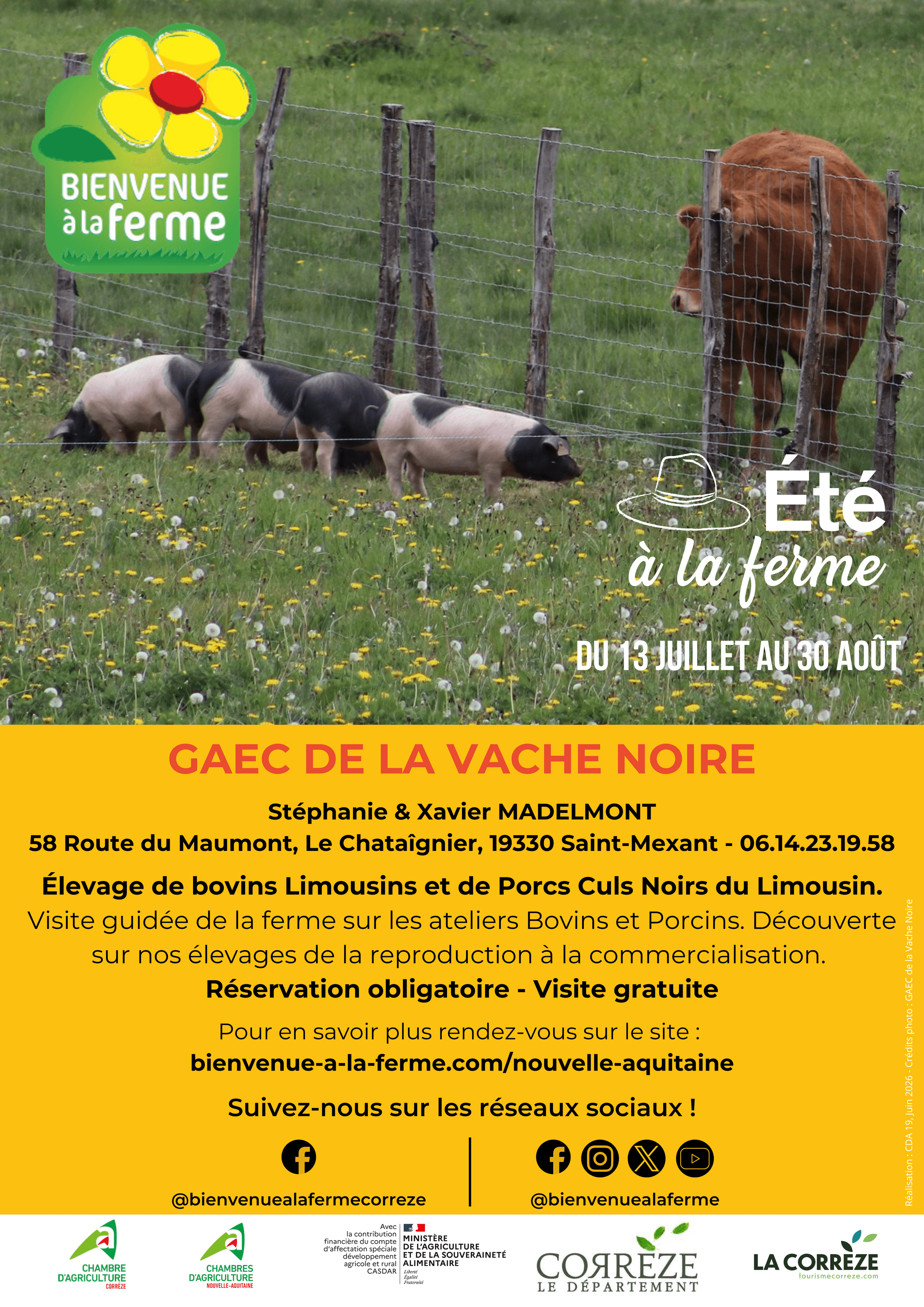 AFFICHE BAF ÉTÉ 2026 - PRODUCTEURS - GAEC DE LA VACHE NOIRE