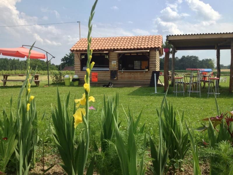 Le lieu de vente des glaces de la ferme