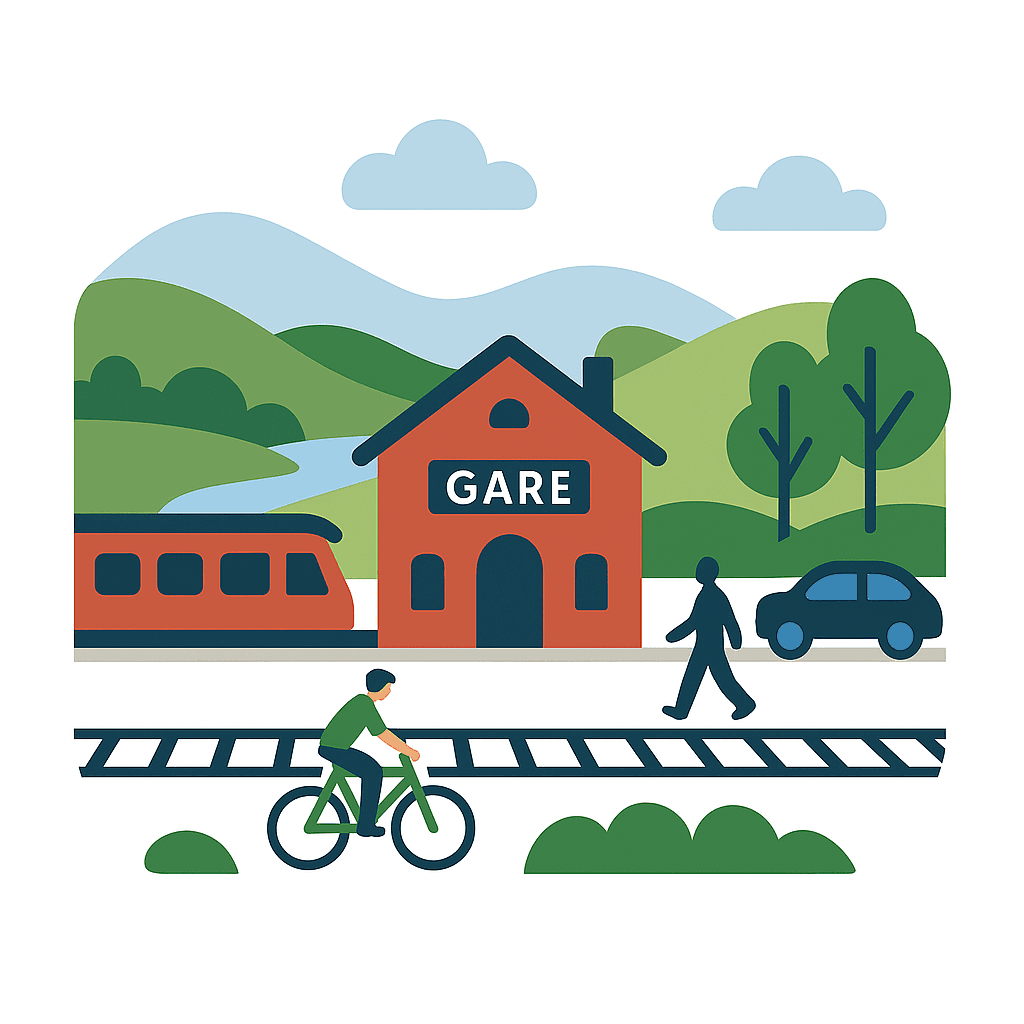 Gare rurale en Corrèze