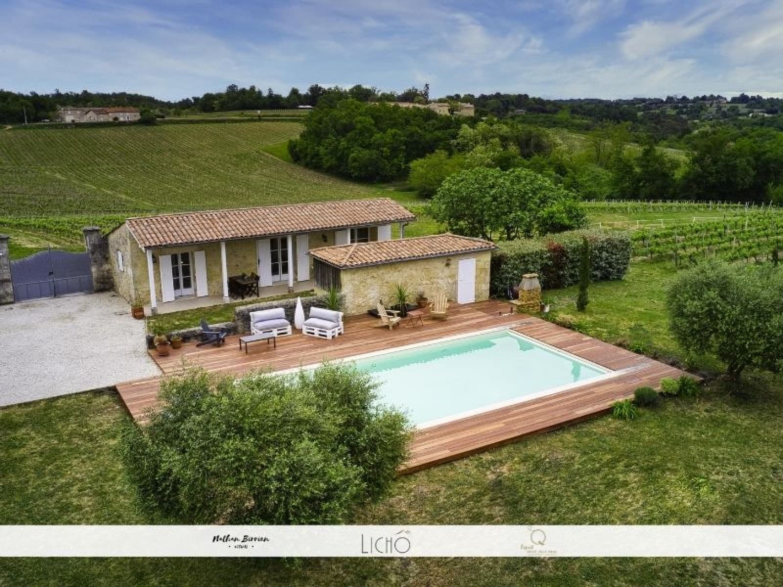 Gîte vue aérienne