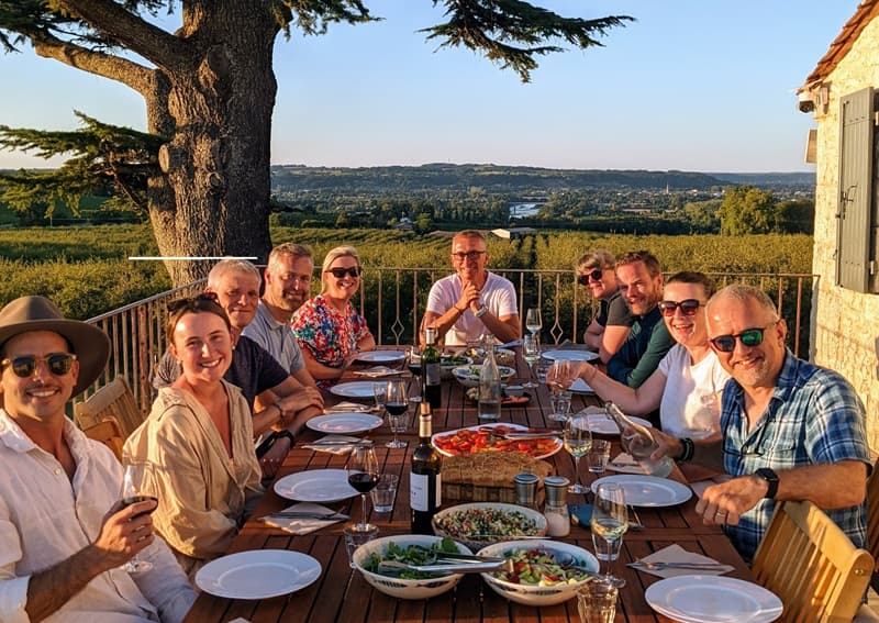 Guests on terrace