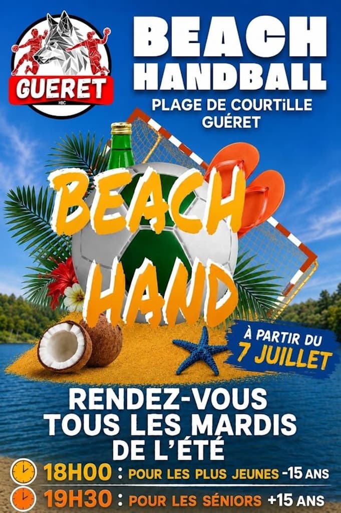 Hand ball beach