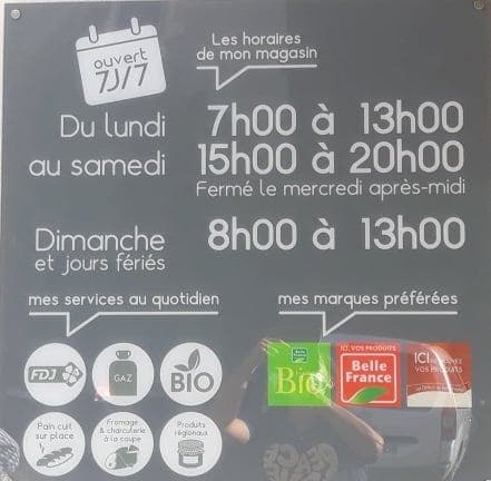 Horaires ouverture Coccimarket Lévignac