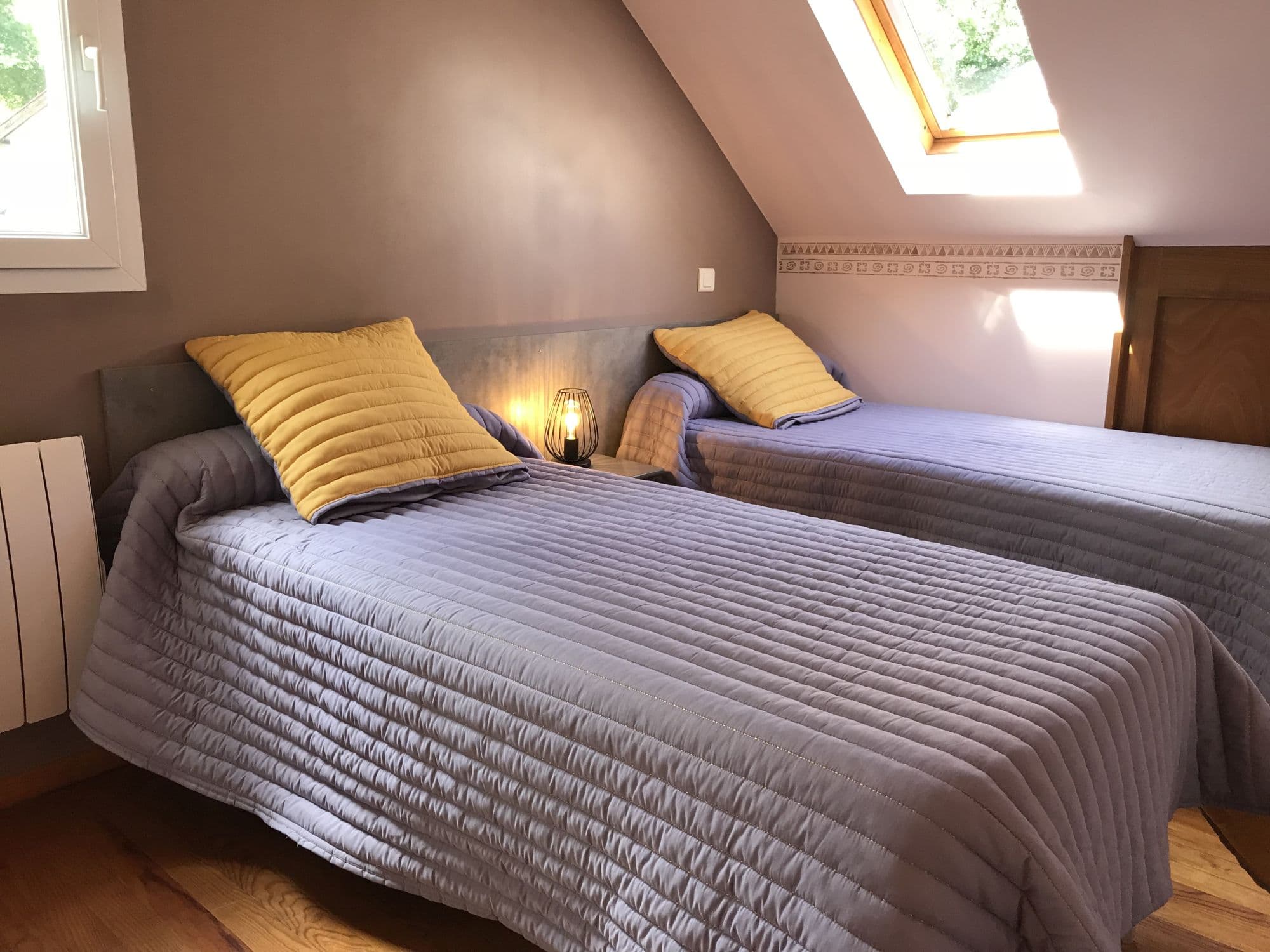 Chambre lits simples