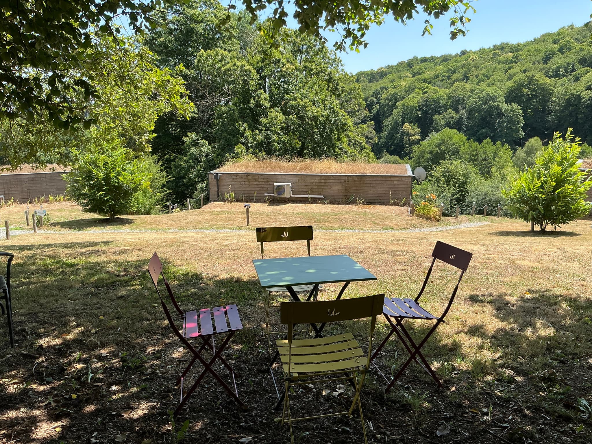 Espace détente ombragé