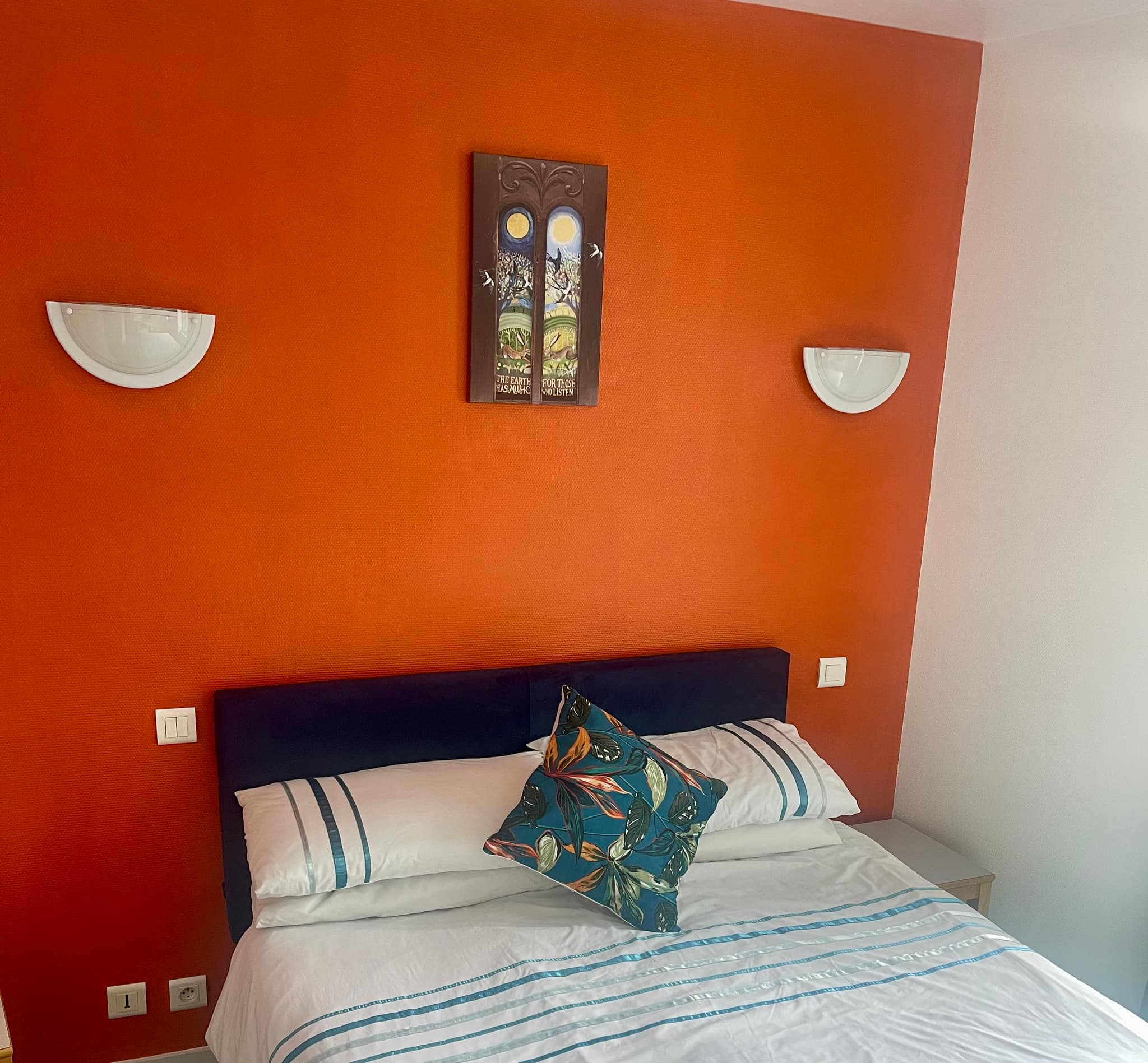 Chambre double avec salle de douche privée