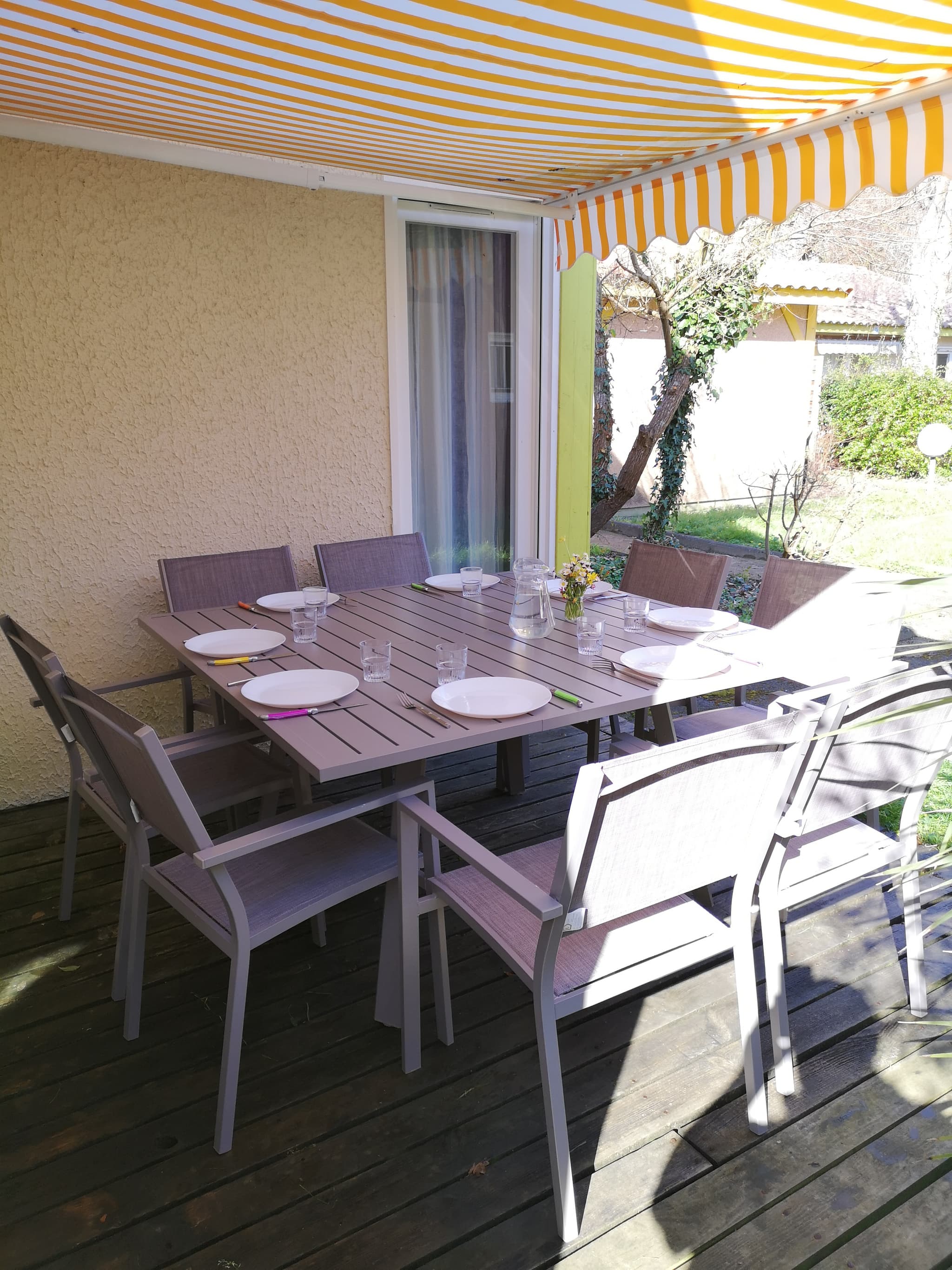 Terrasse de la Villa 76 à Soustons Gites de France Landes