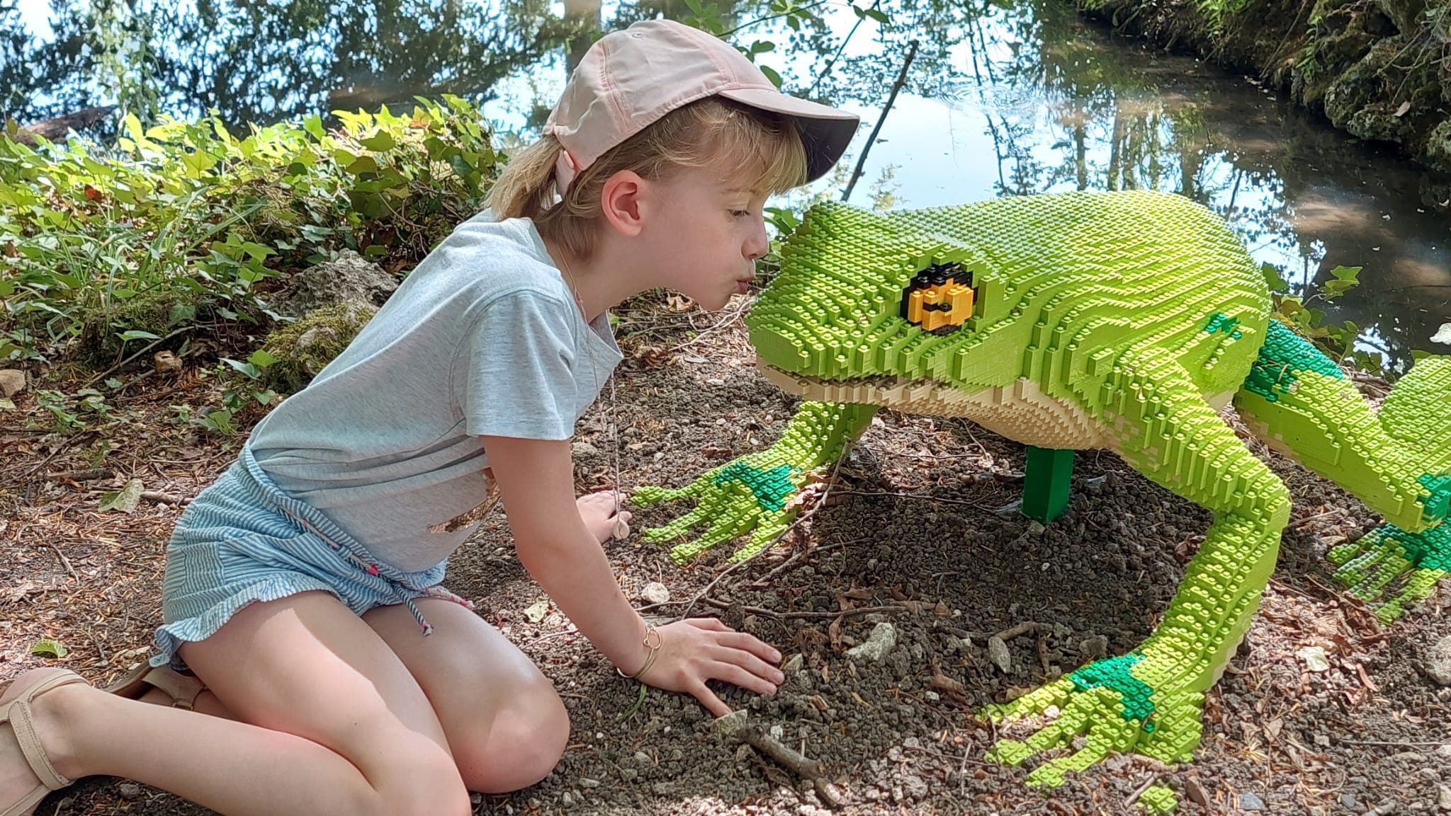 Une des Sculptures en Lego du Parcours
