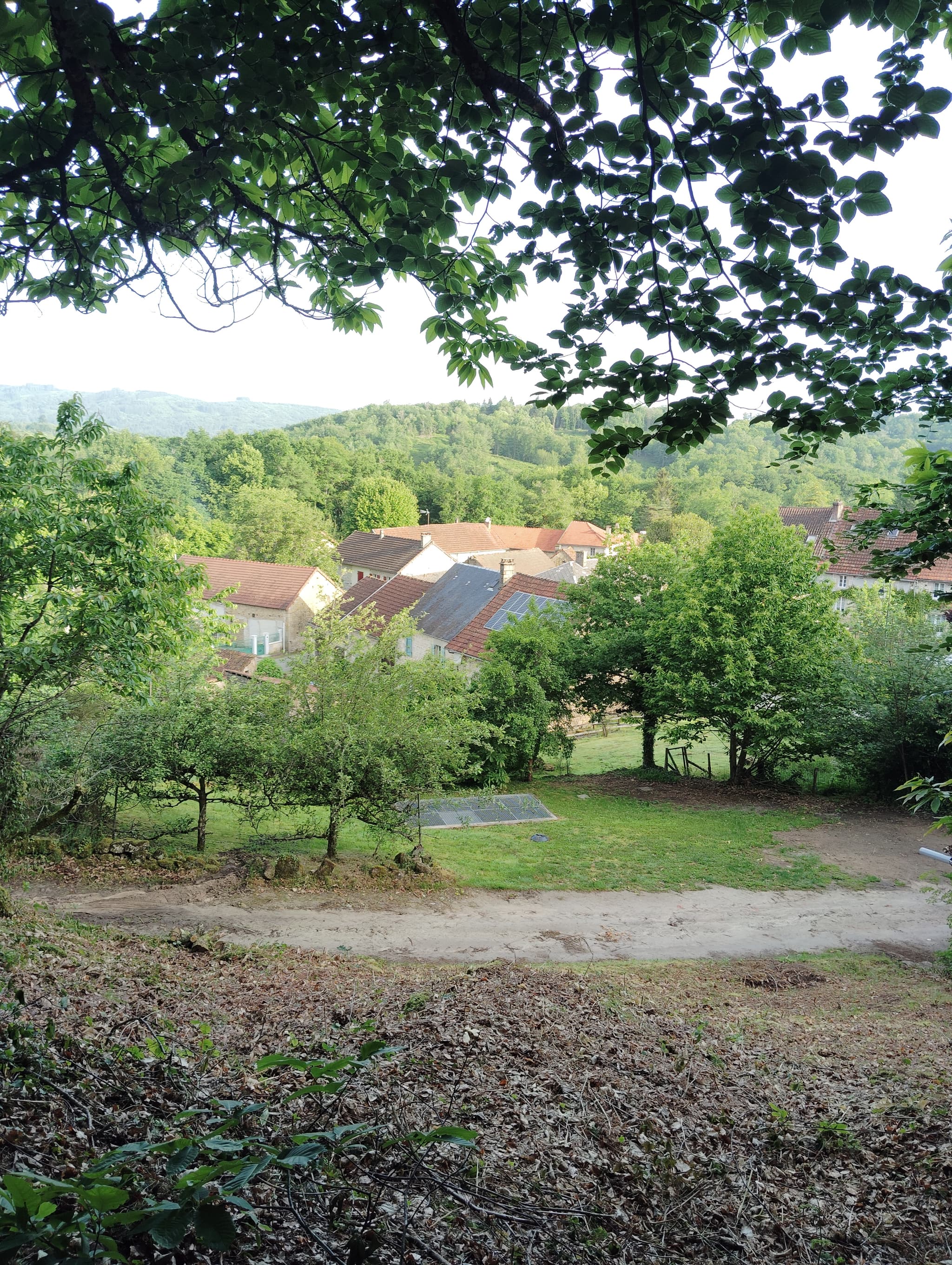 Vue sur village du gite