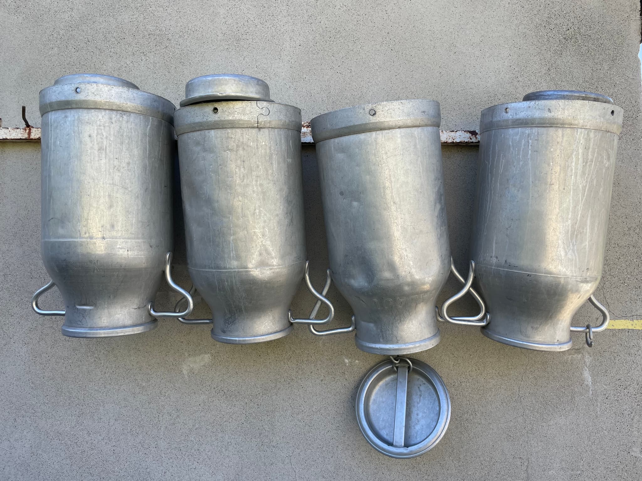 Bidons pour la traite des brebis et des vaches