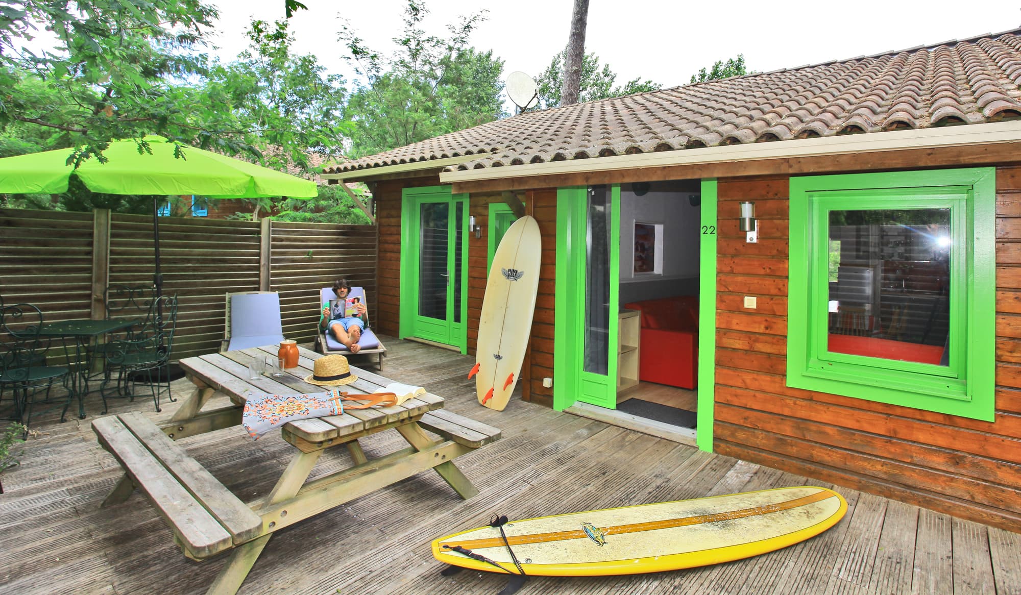 terrasse exterieure cottage