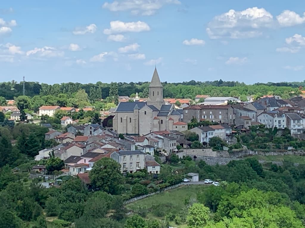 Châteauponsac depuis le point de vue