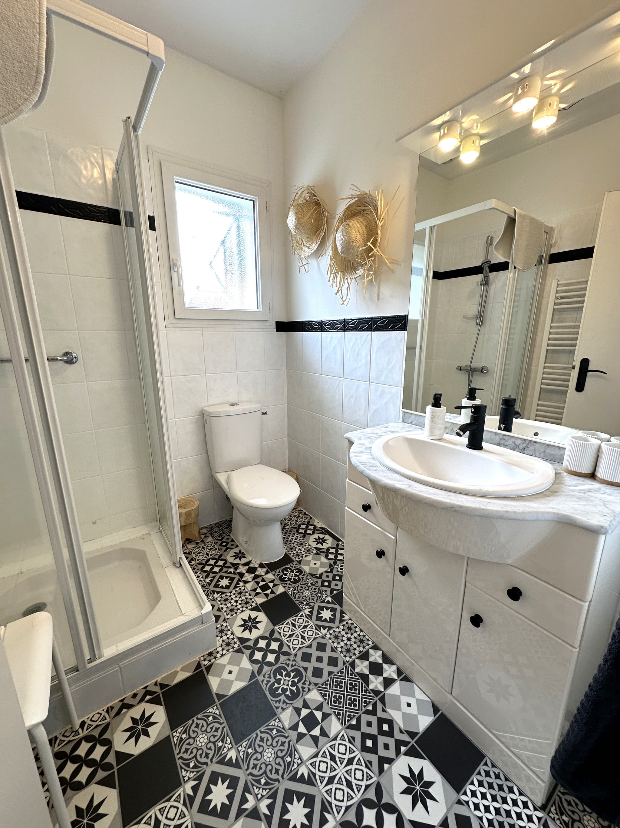 Salle de bains Gîte Chez Céline sous les pins à Vielle Saint Girons avec Gites40