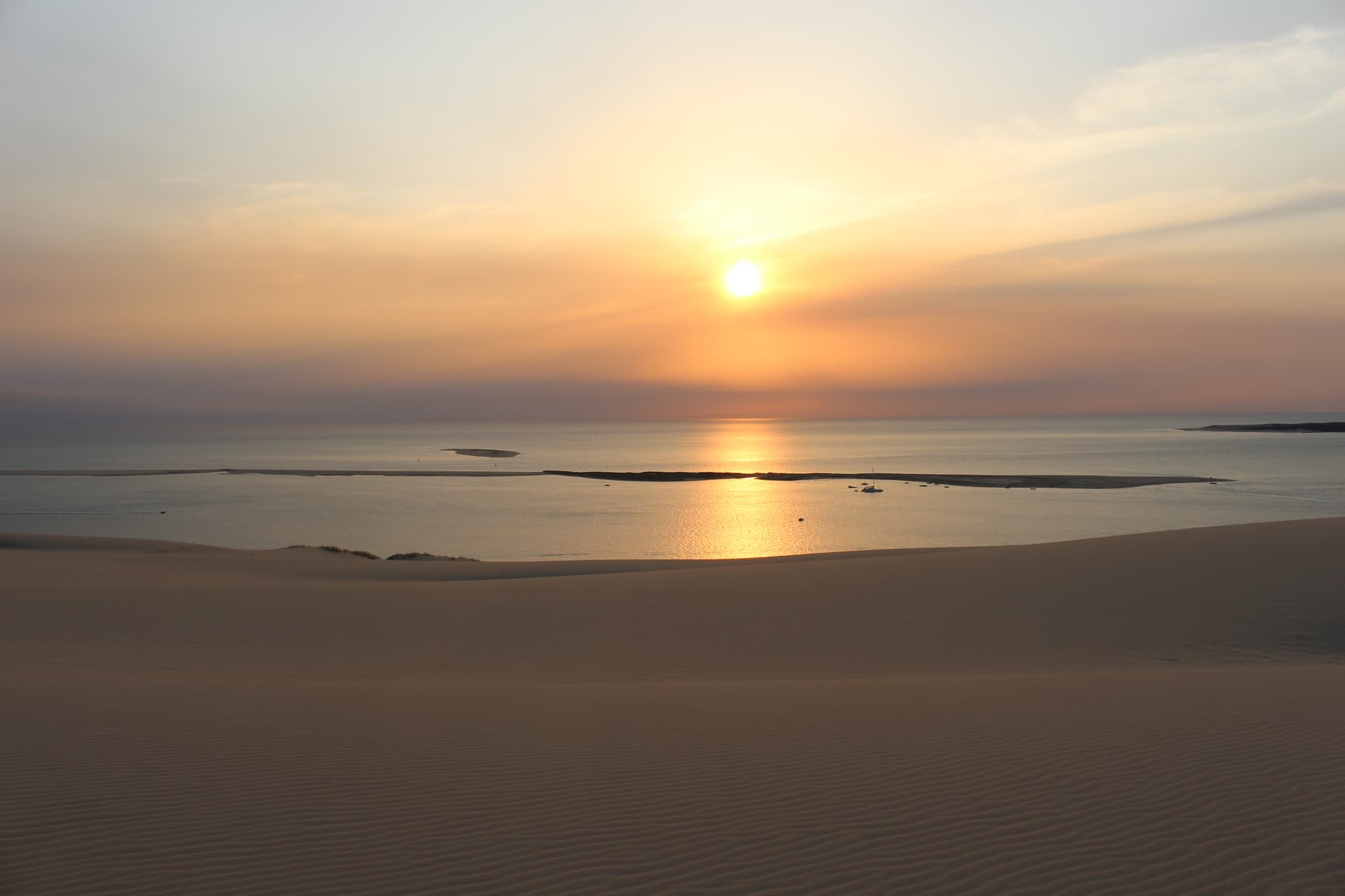 Coucher de soleil à la Dune du Pilat