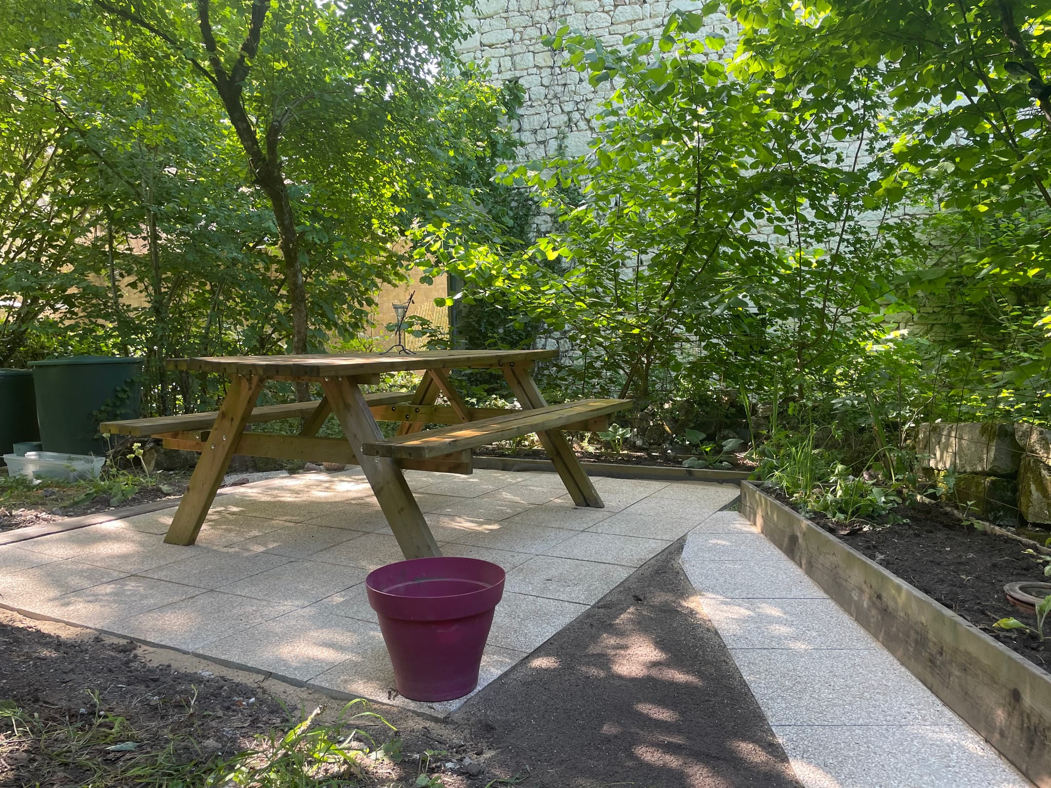 Terrasse du jardin
