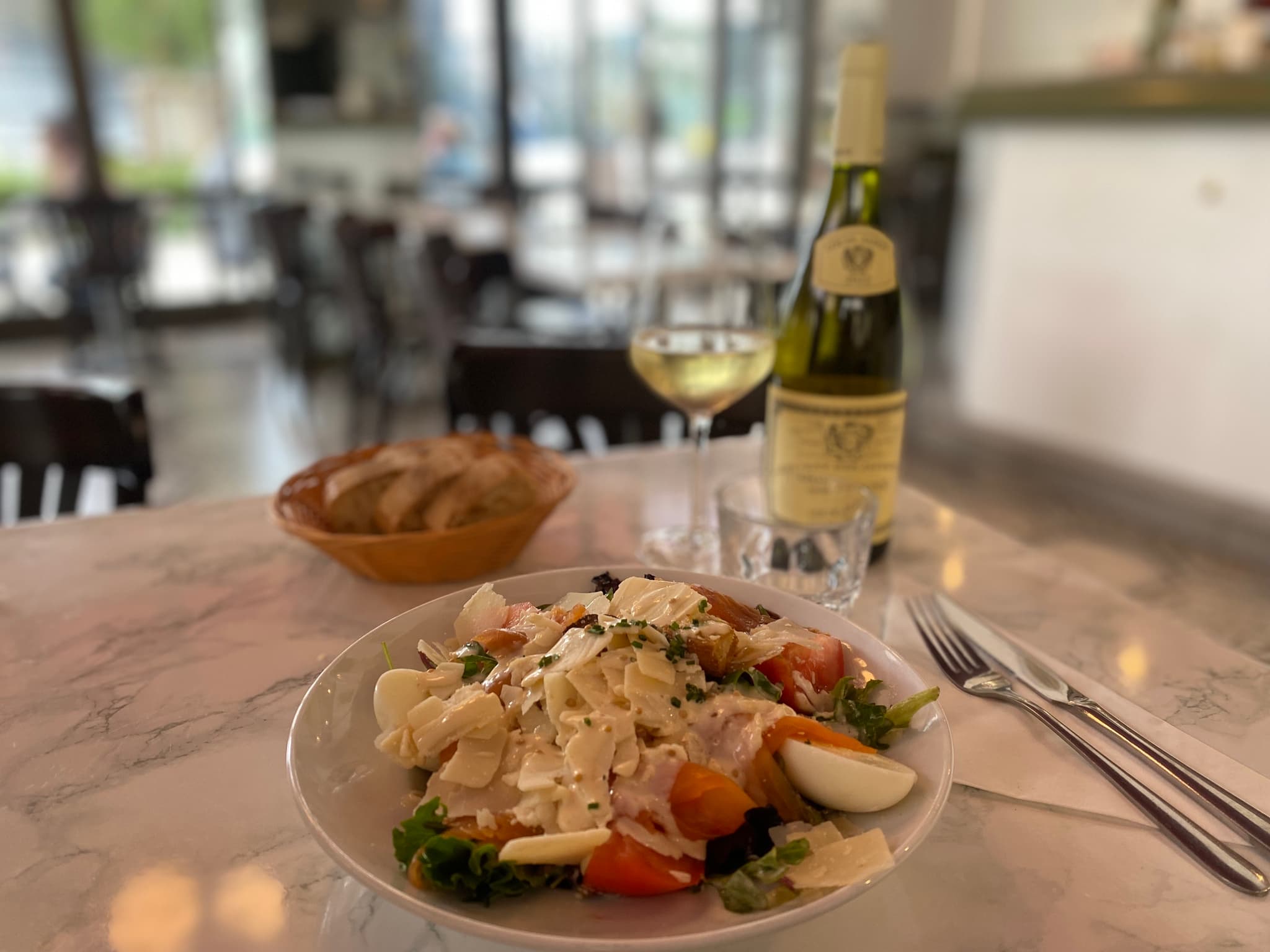 salade caesar truite fumée