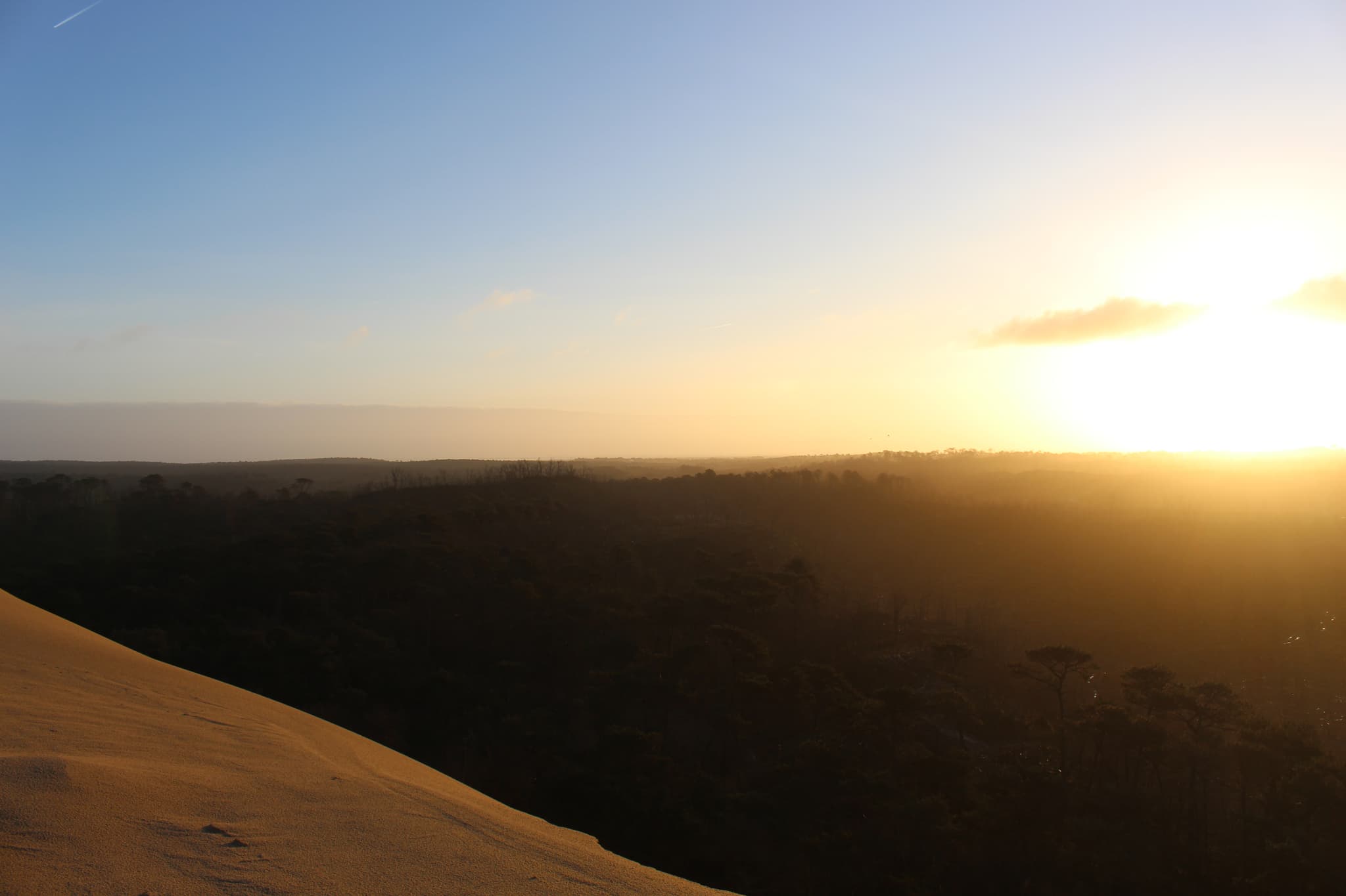 Lever du soleil à la Dune