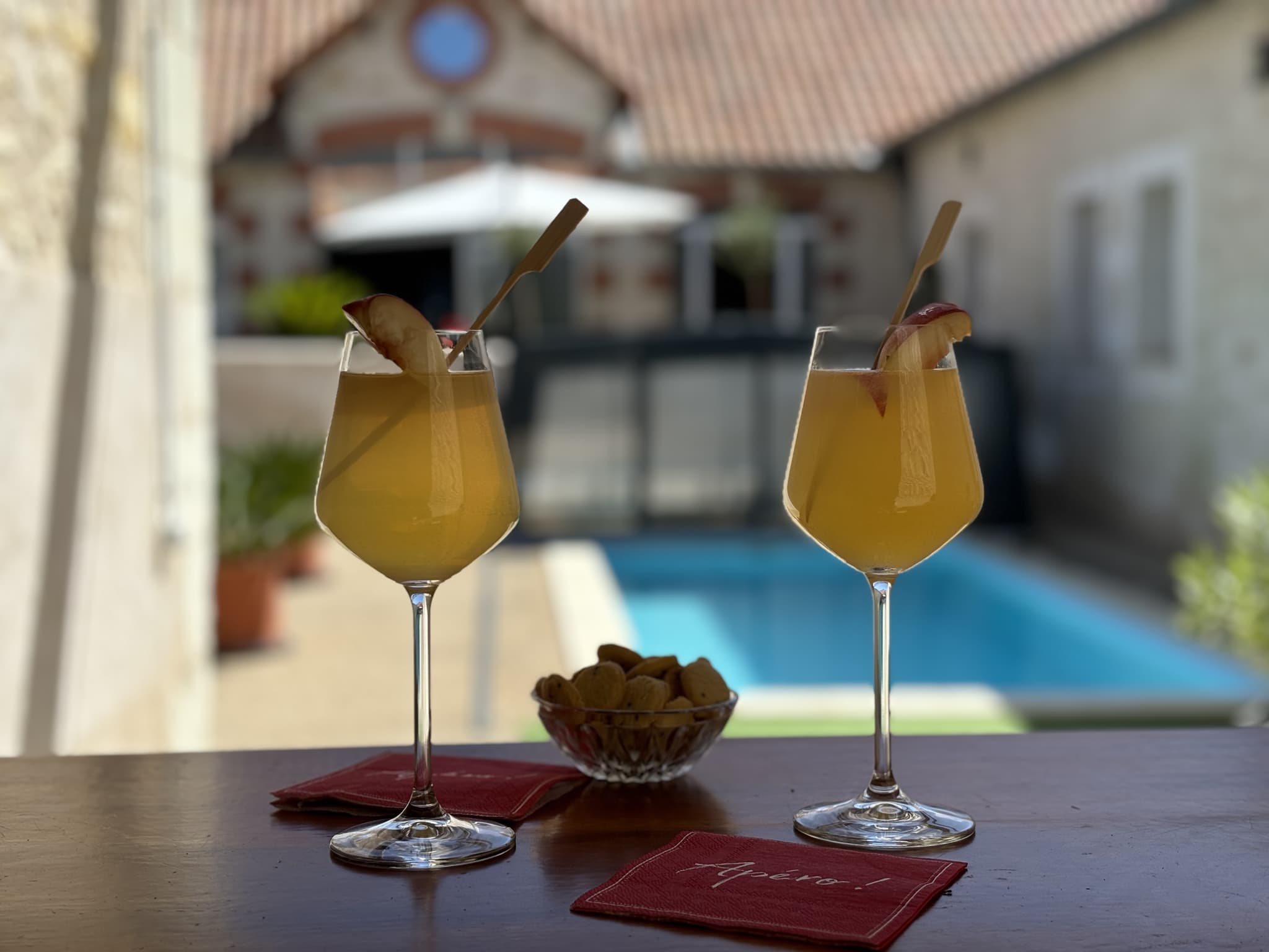 piscine partagée chauffée