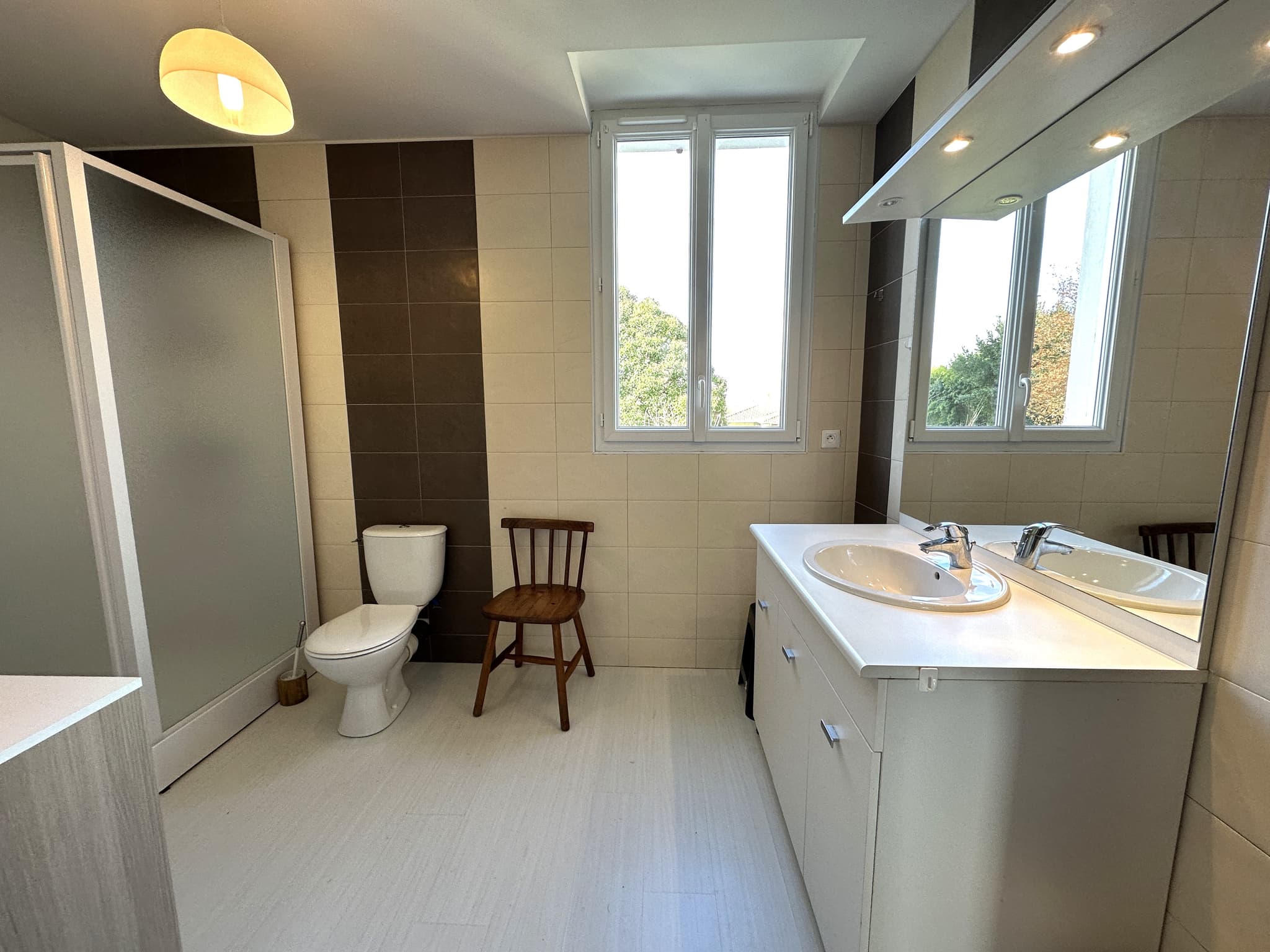 Salle de bains Le Grand Escouplet gite à Coudures avec Gites de France Landes