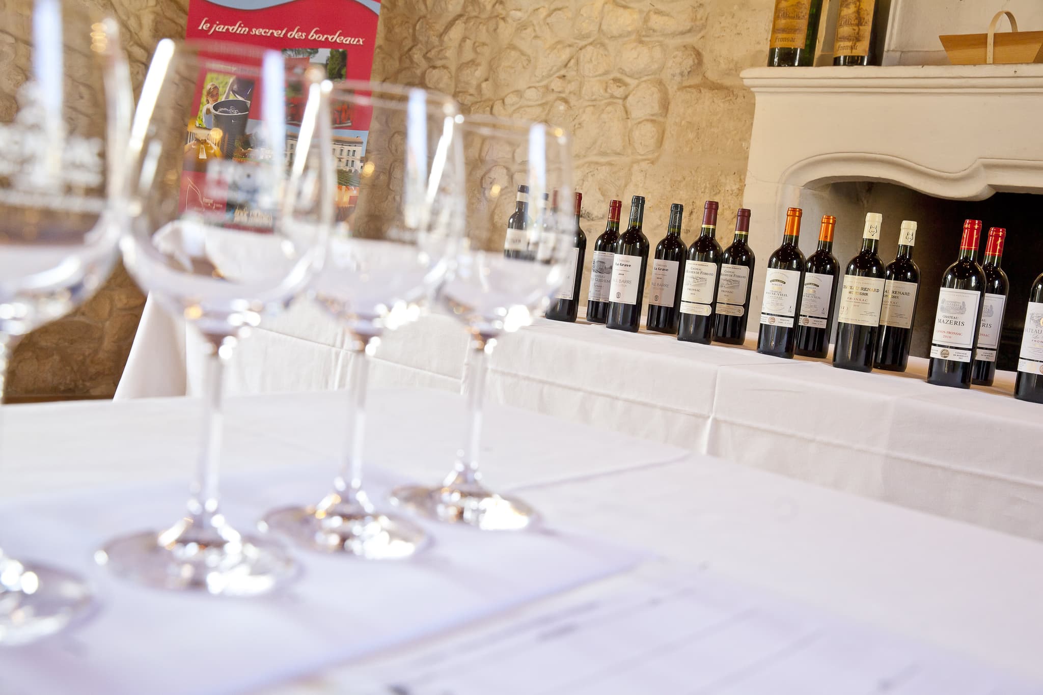 maison des vins Fronsac - verres