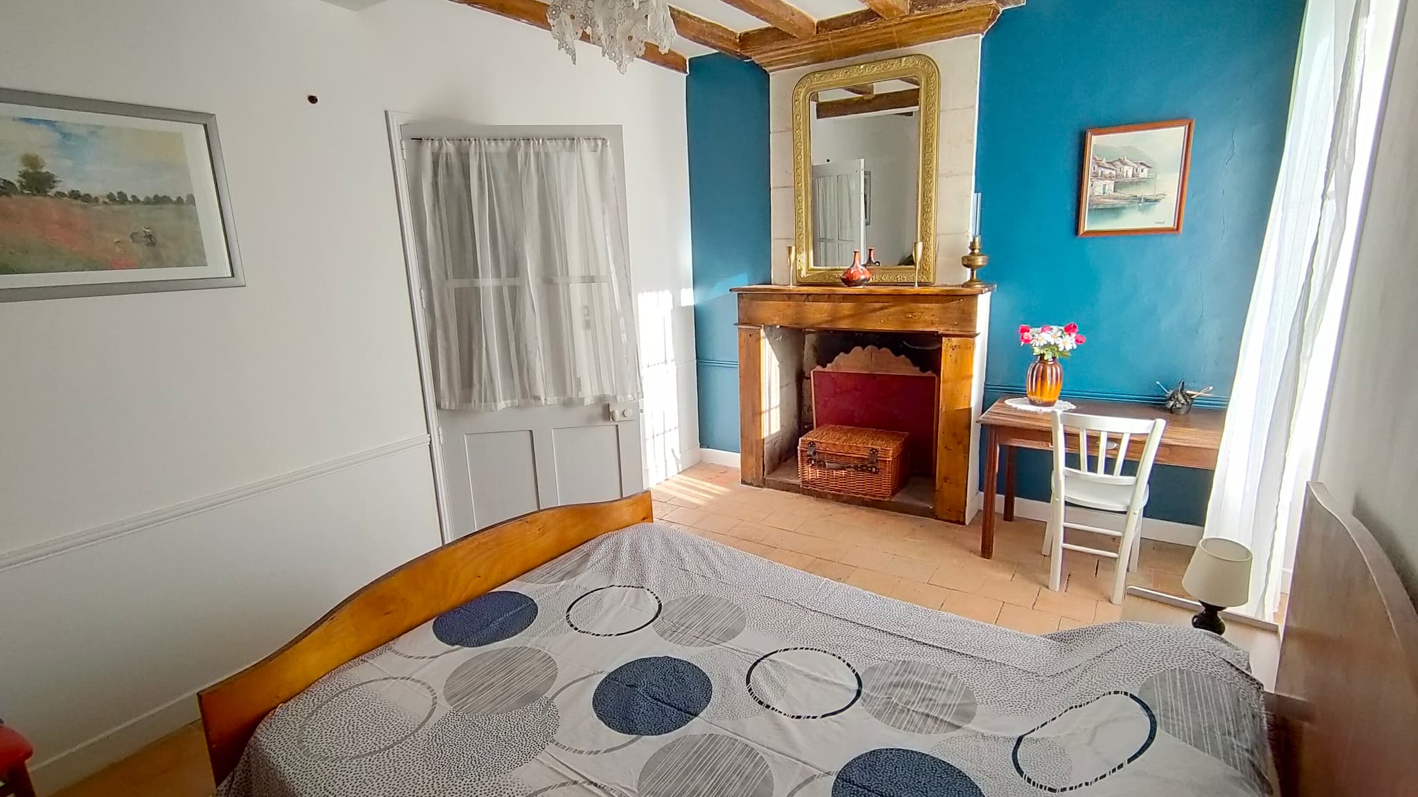 Maison du Coteau_Glénouze_2022- Chambre rez de chaussée
