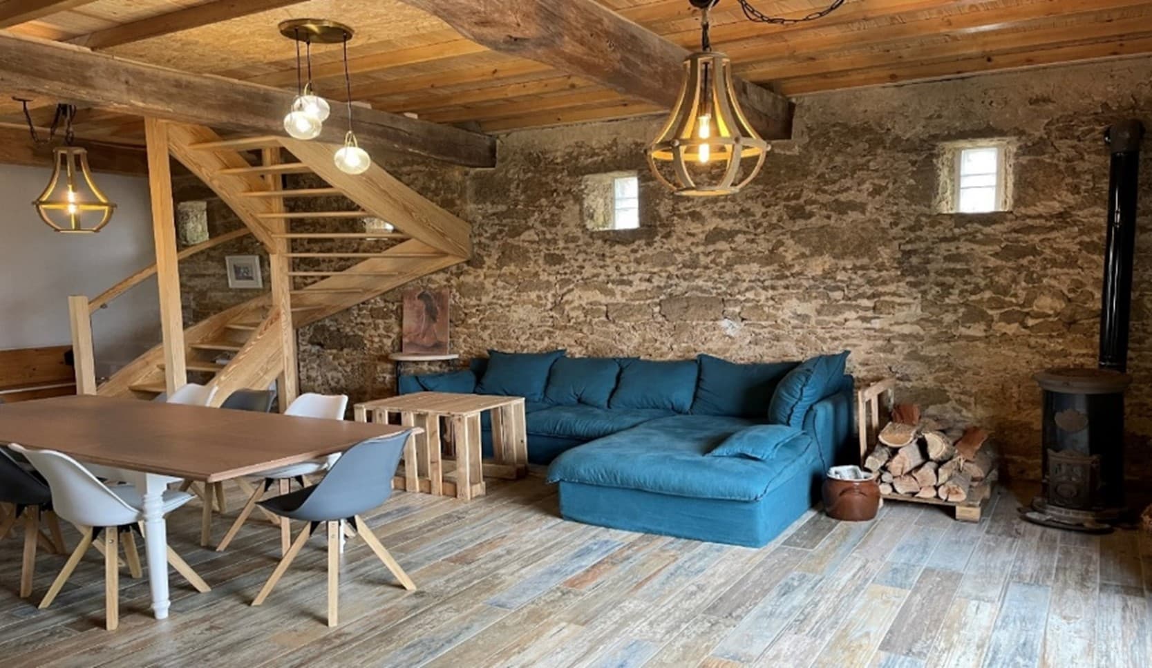 SAlon du gîte la Grenadille à Bourdalat avec Gîtes de France Landes