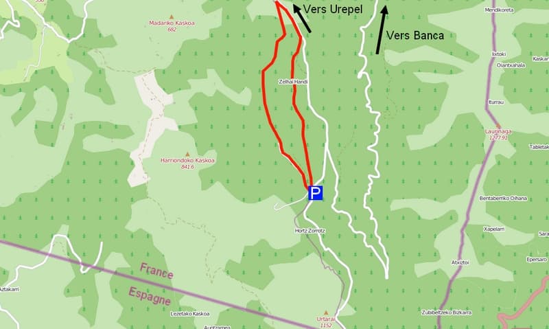 Itinéraire en forêt d'Hayra