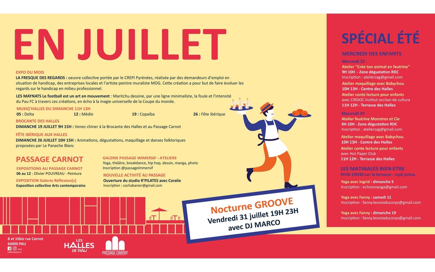 Juillet aux halles