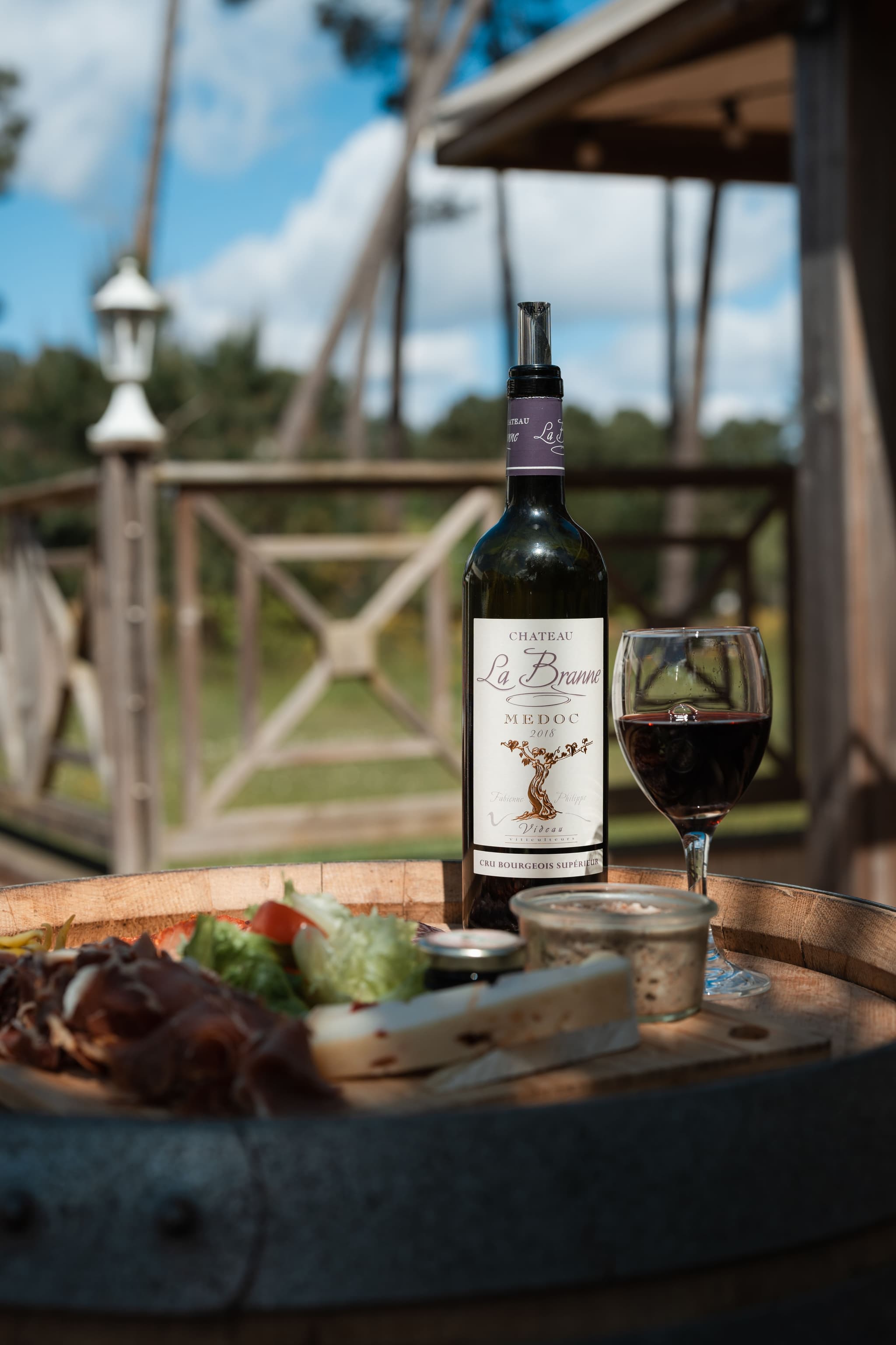 Visuel Apéro Vigne - Château La Branne Planche+Vin