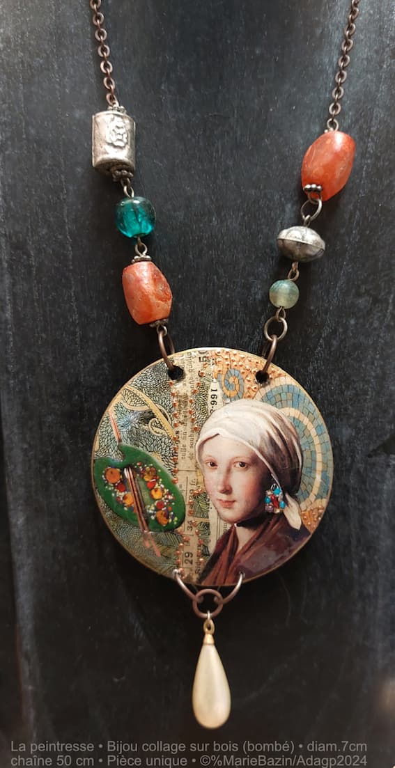 La peintresse, bijoux-collage_9