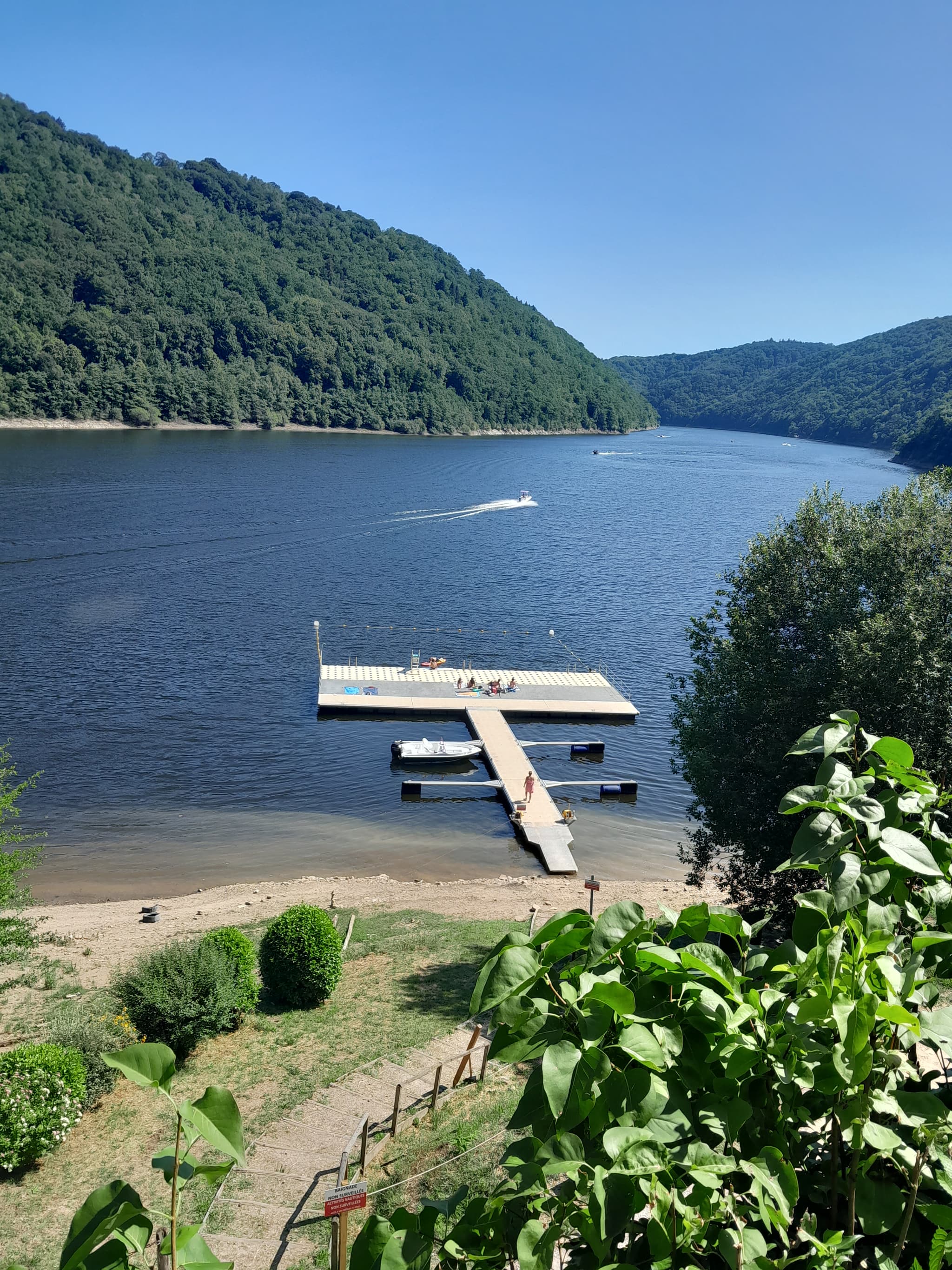La plage sur le site de Port Dieu