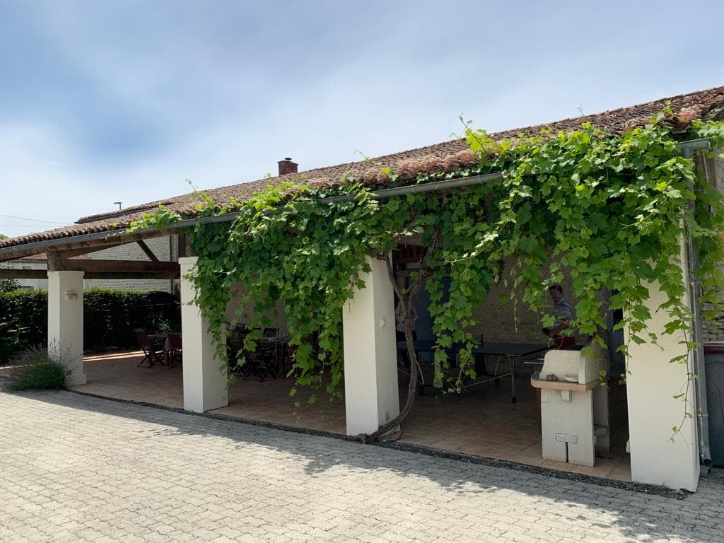 La terrasse avec barbecue