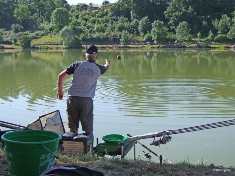 Lac Lescourou-pêcheurs-Objectif Duras