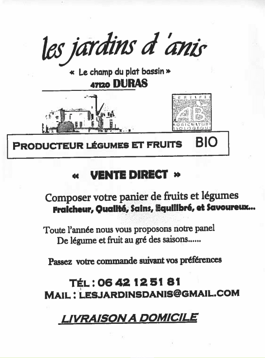 Les jardins d'anis